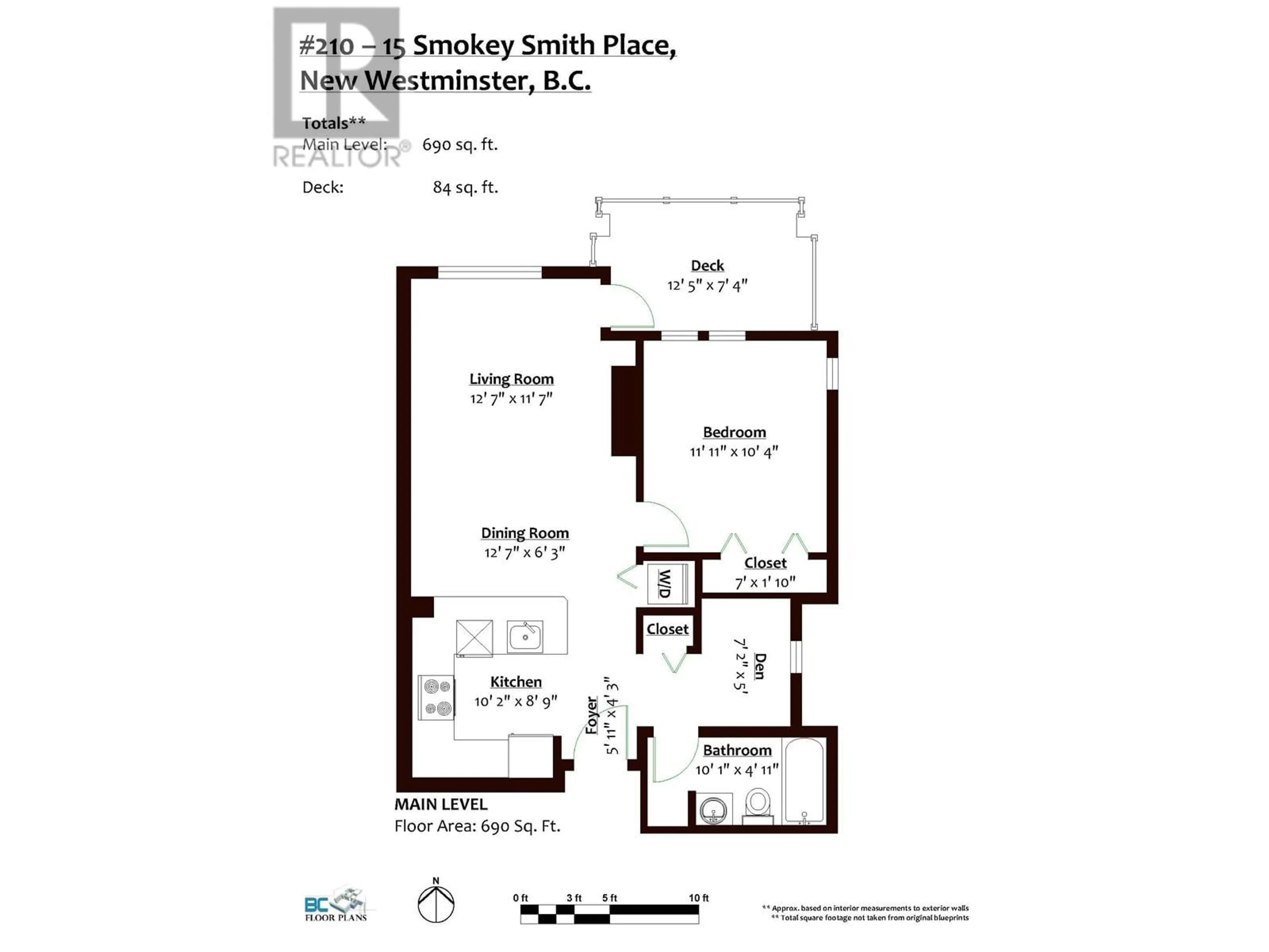 Floor plan for 210 15 SMOKEY SMITH PLACE, New Westminster British Columbia V3L5V7