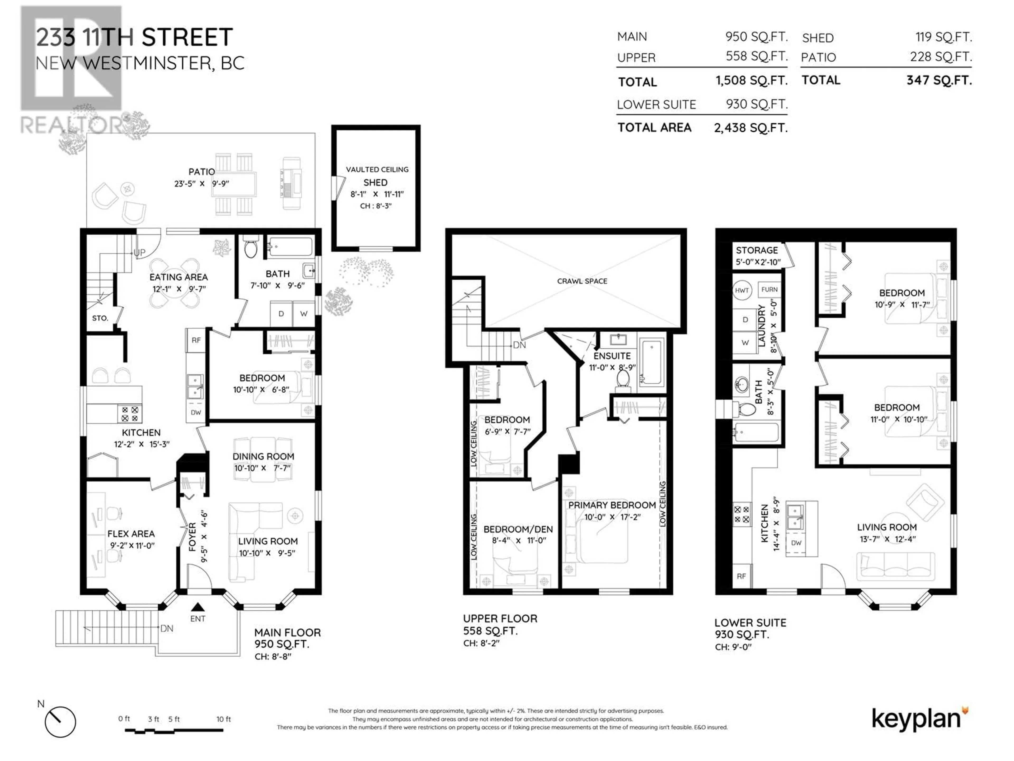 Floor plan for 233 ELEVENTH STREET, New Westminster British Columbia V3M4C8