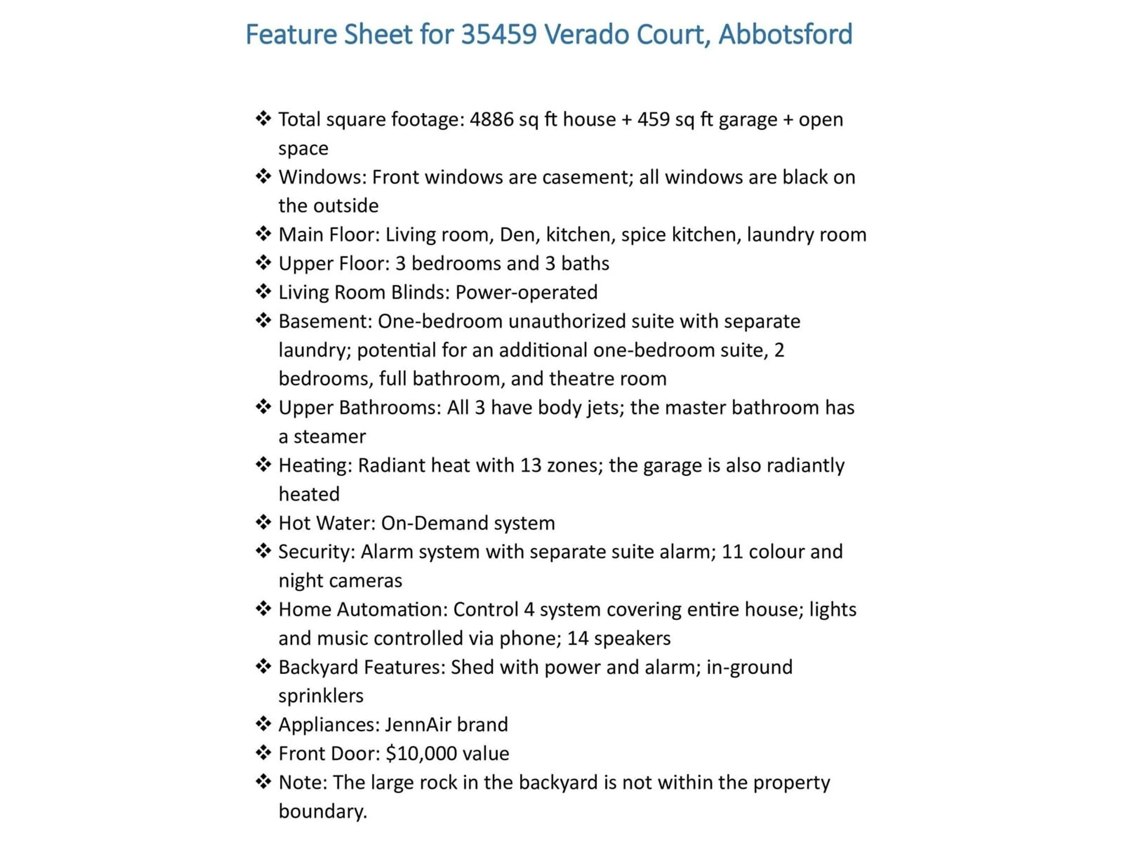 Home with vinyl exterior material, street for 35459 VERADO COURT, Abbotsford British Columbia V3G0G2