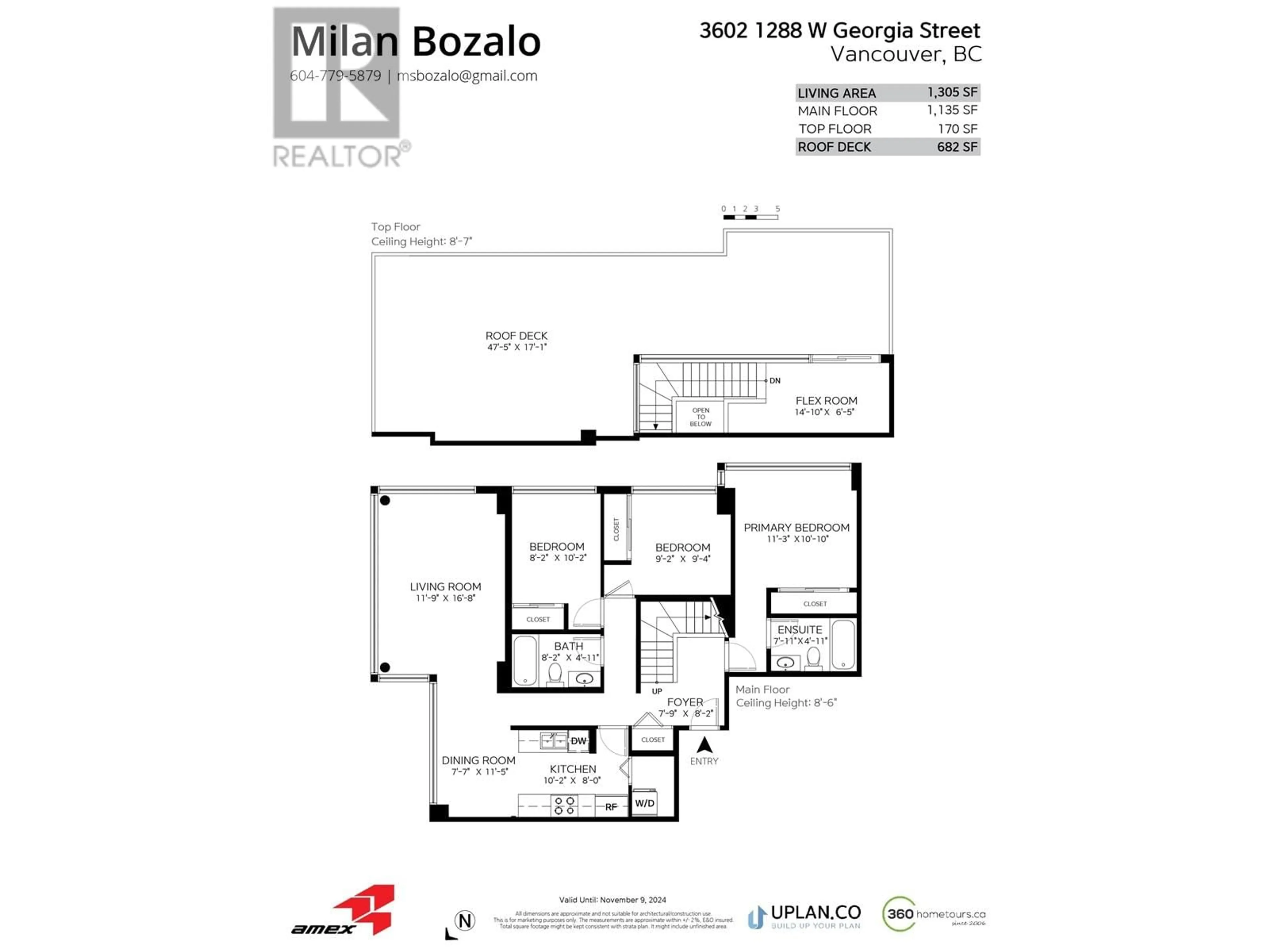 Floor plan for PH2 1288 W GEORGIA STREET, Vancouver British Columbia V6E4R3