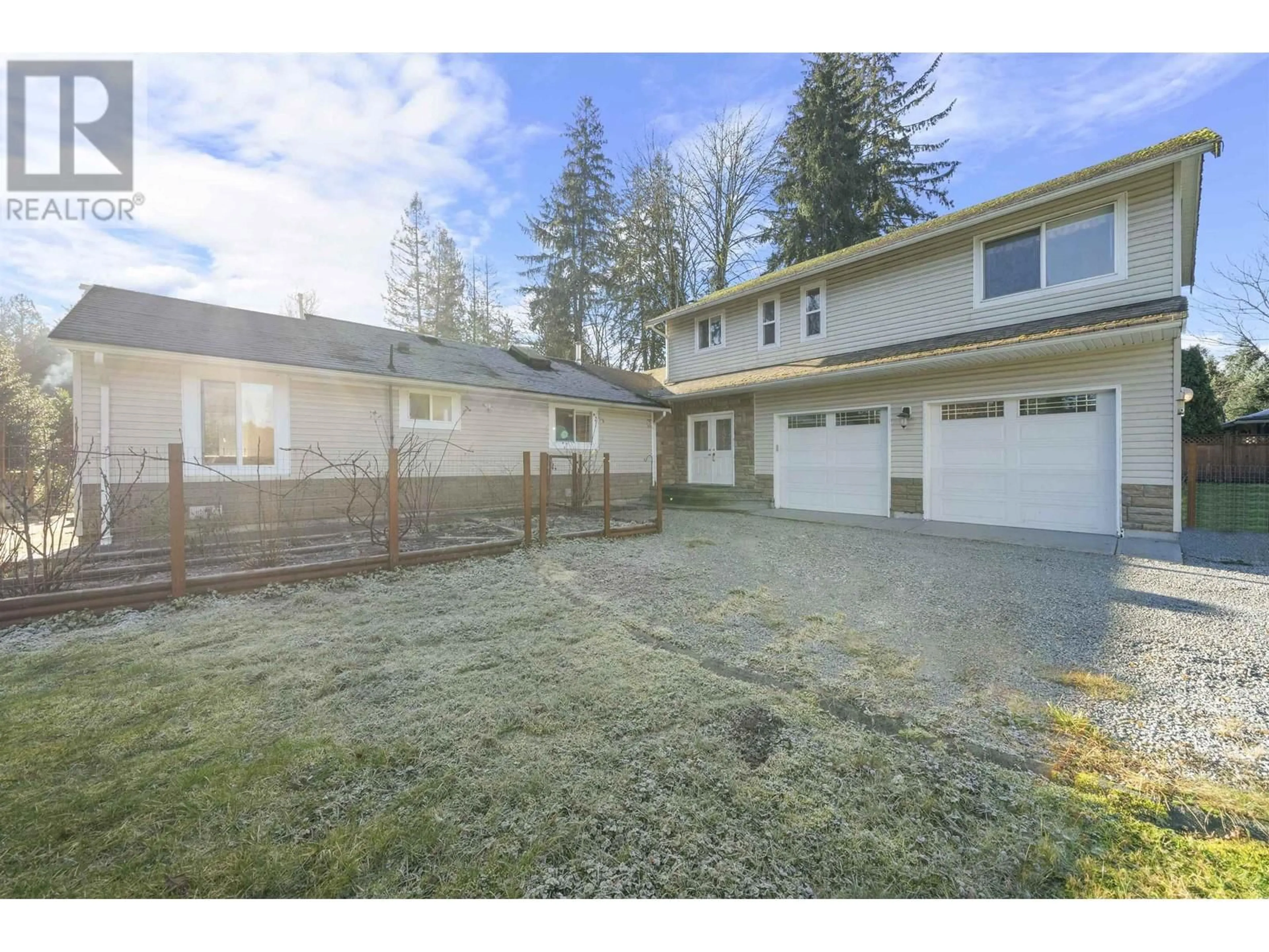 A pic from outside/outdoor area/front of a property/back of a property/a pic from drone, street for 23055 132 AVENUE, Maple Ridge British Columbia V4R0A8