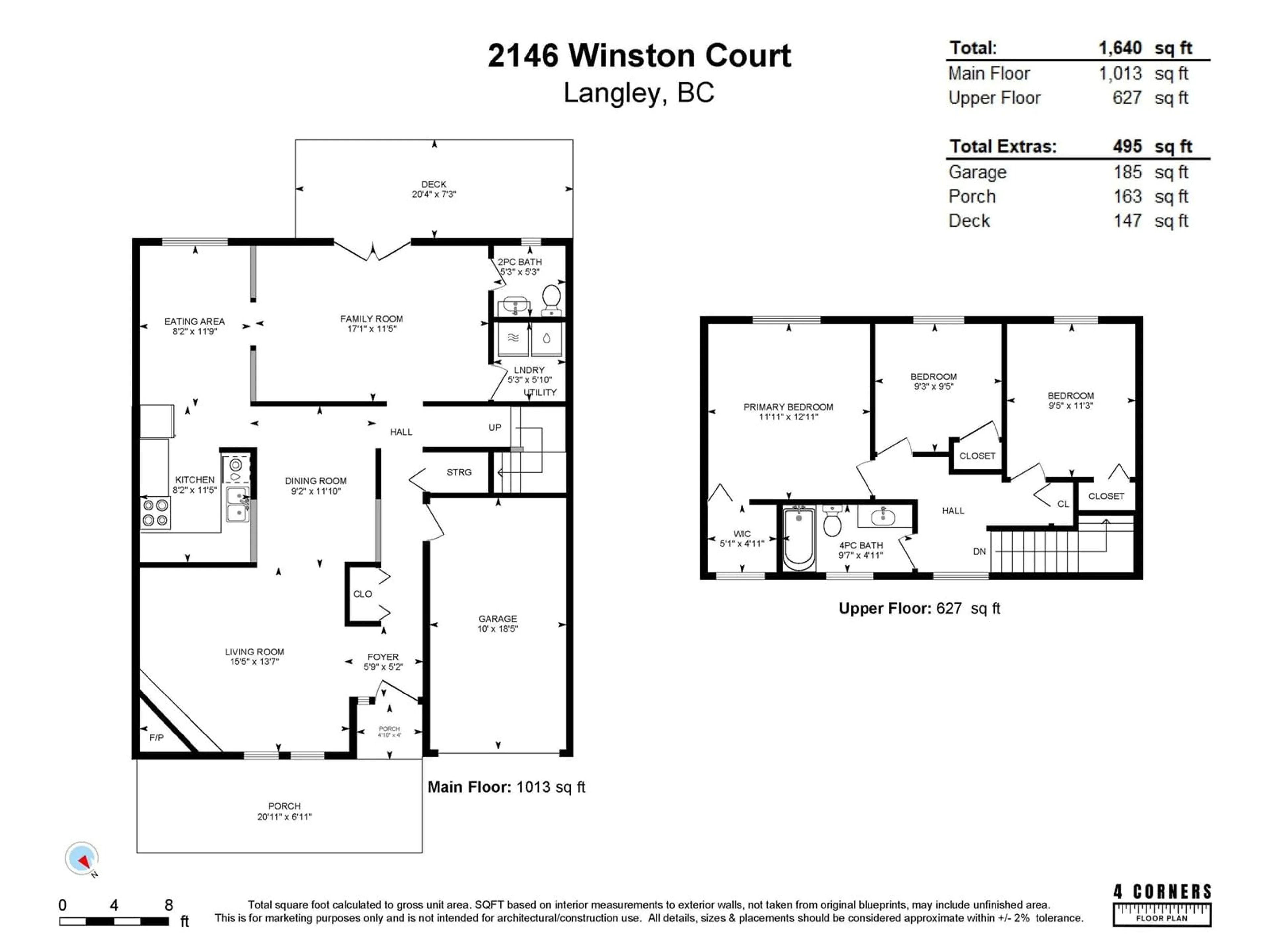 Floor plan for 2146 WINSTON COURT, Langley British Columbia V2Y1H5