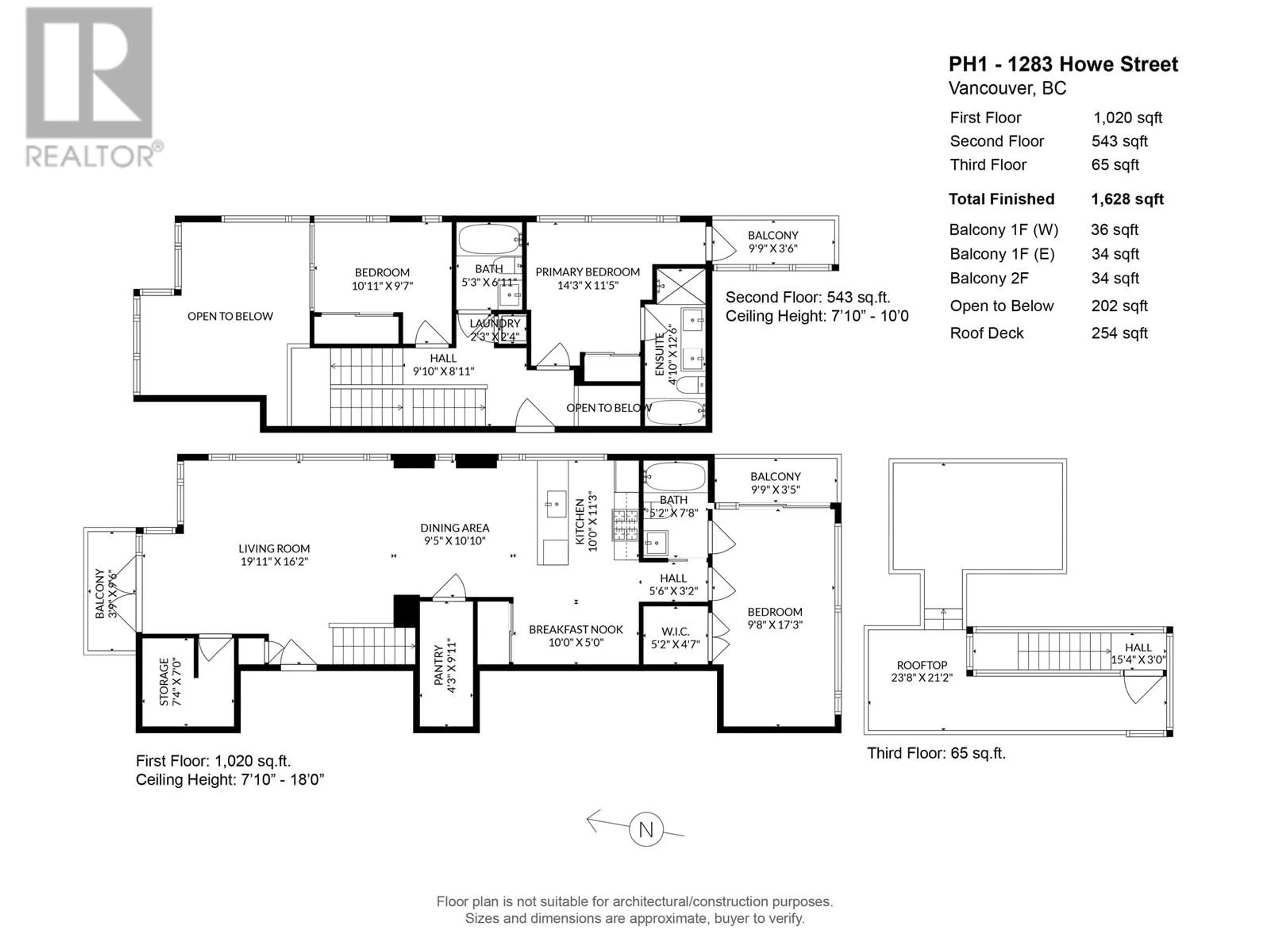 Floor plan for PH01 1283 HOWE STREET, Vancouver British Columbia V6Z0E3