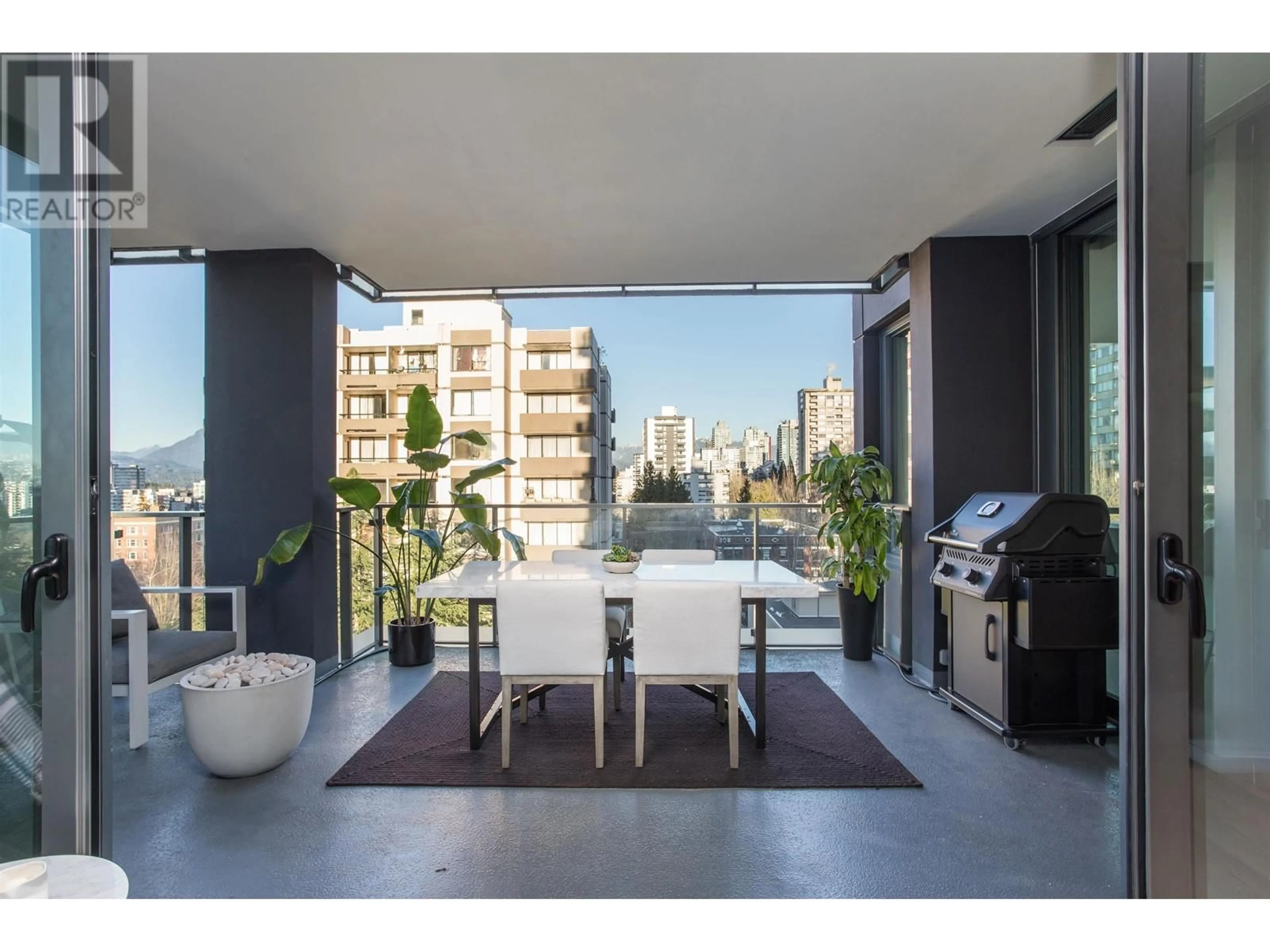 Balcony in the apartment, unknown for 704 - 1171 JERVIS STREET, Vancouver British Columbia V6E0C9