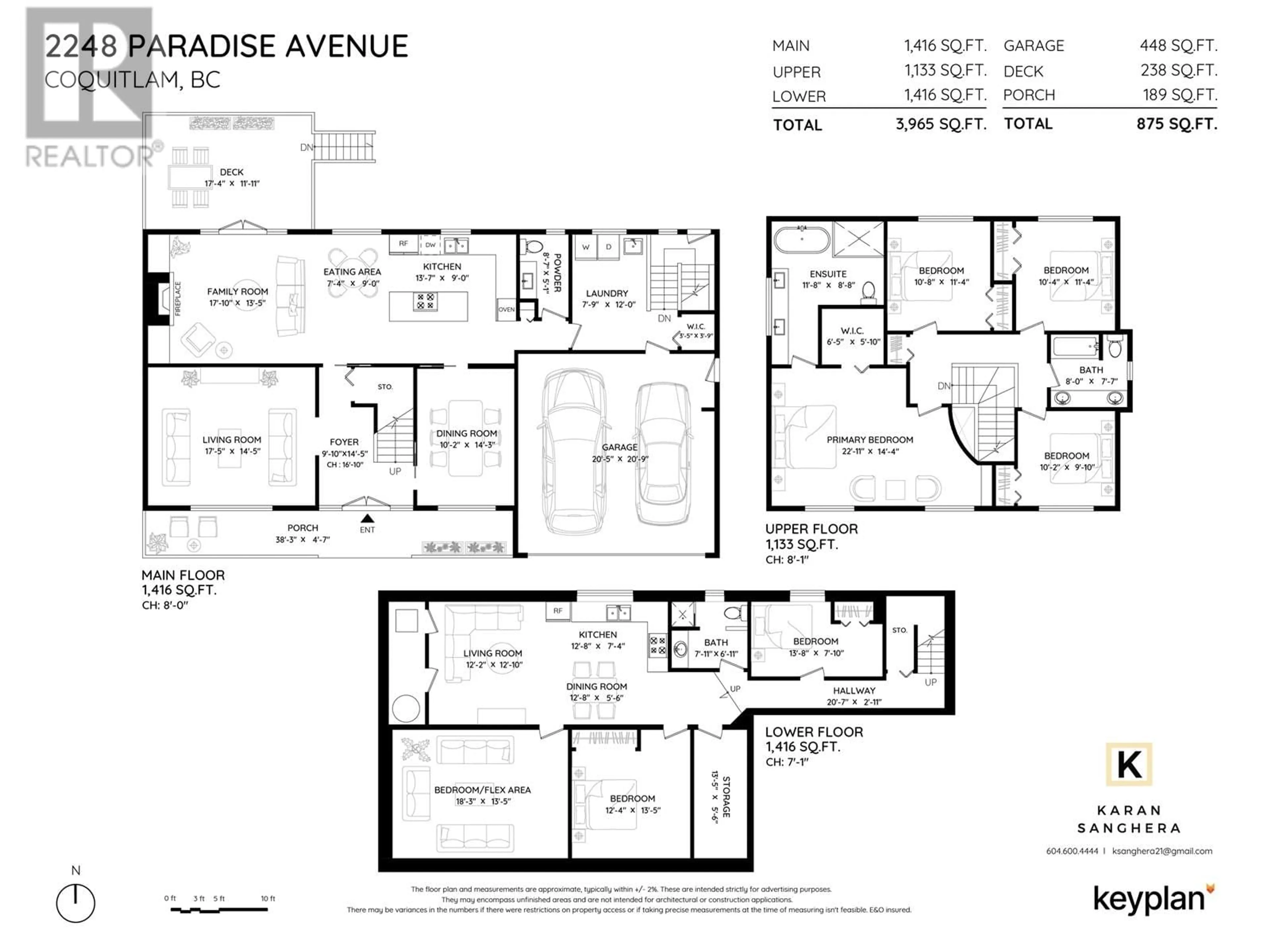 Floor plan for 2248 PARADISE AVENUE, Coquitlam British Columbia V3K6H2