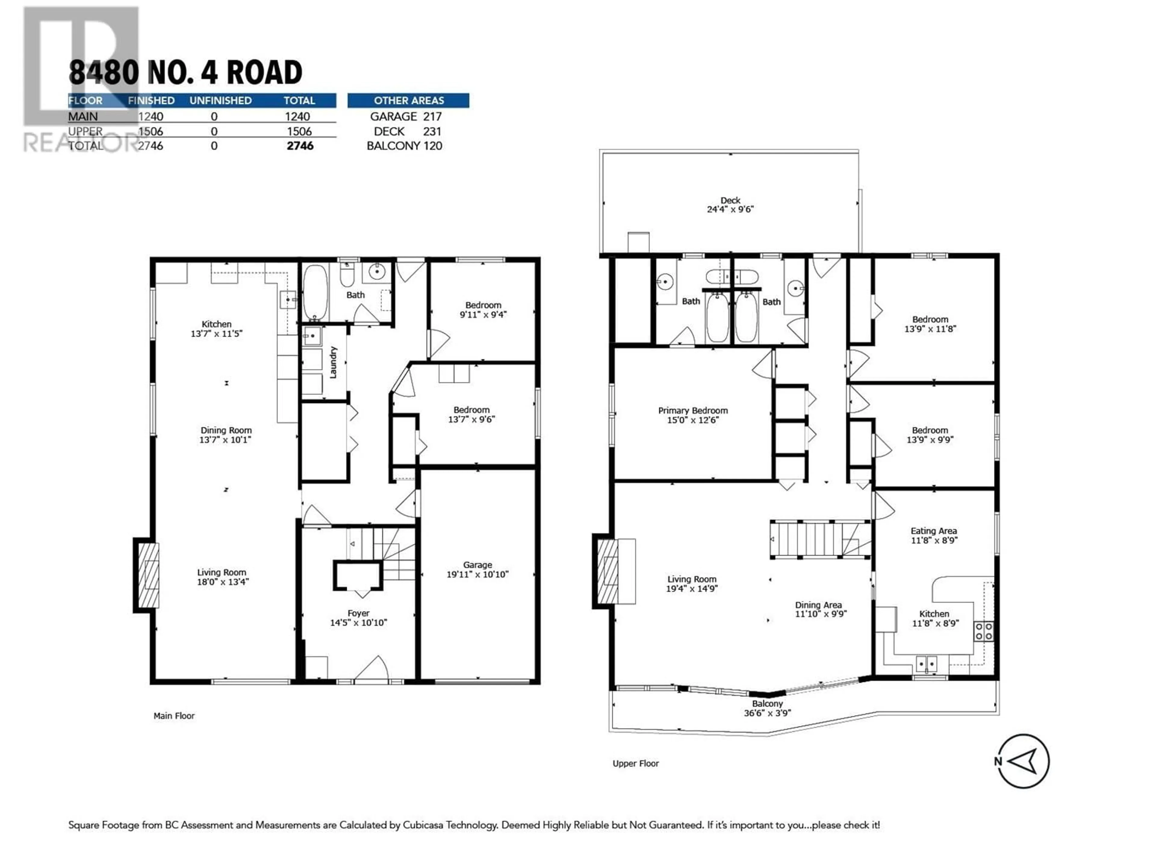 Floor plan for 8480 NO. 4 ROAD, Richmond British Columbia V6Y2T6