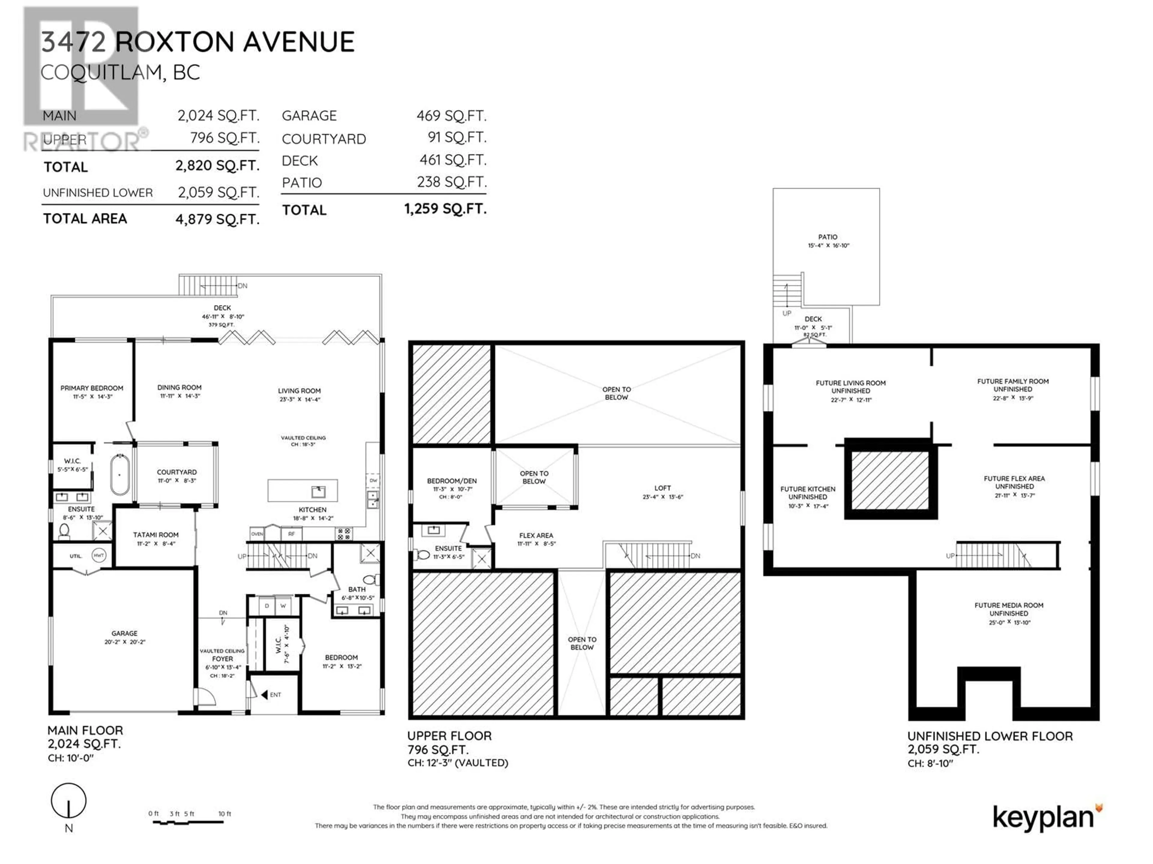 Floor plan for 3472 ROXTON AVENUE, Coquitlam British Columbia V3B3H6