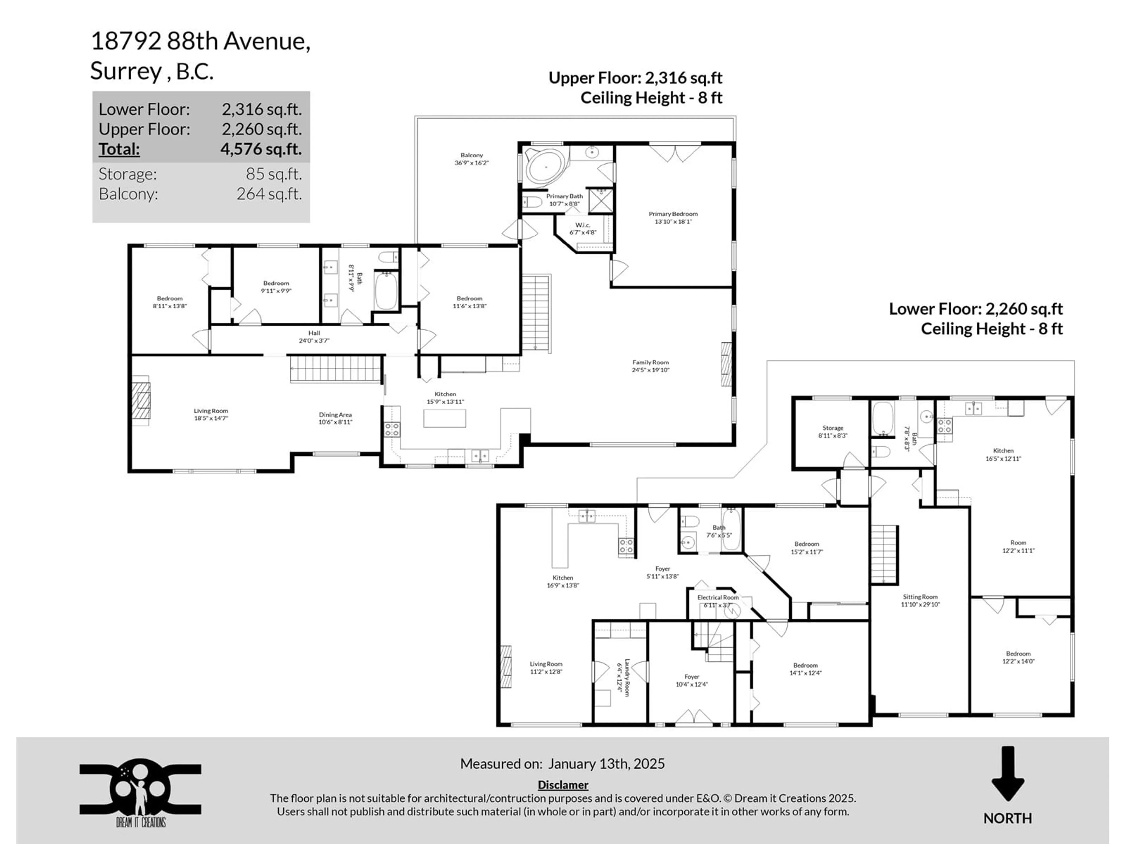 Floor plan for 18792 88 AVENUE, Surrey British Columbia V4N5T1