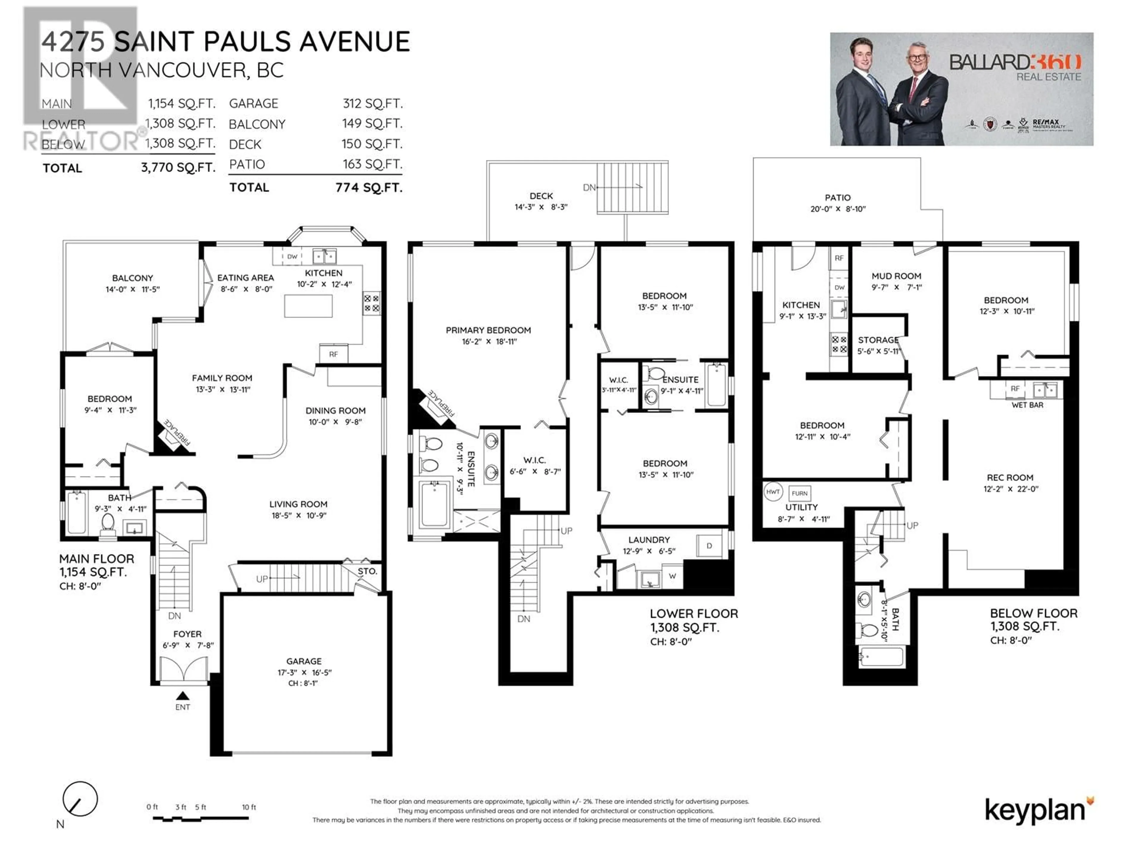 Floor plan for 4275 ST. PAULS AVENUE, North Vancouver British Columbia V7N1T4