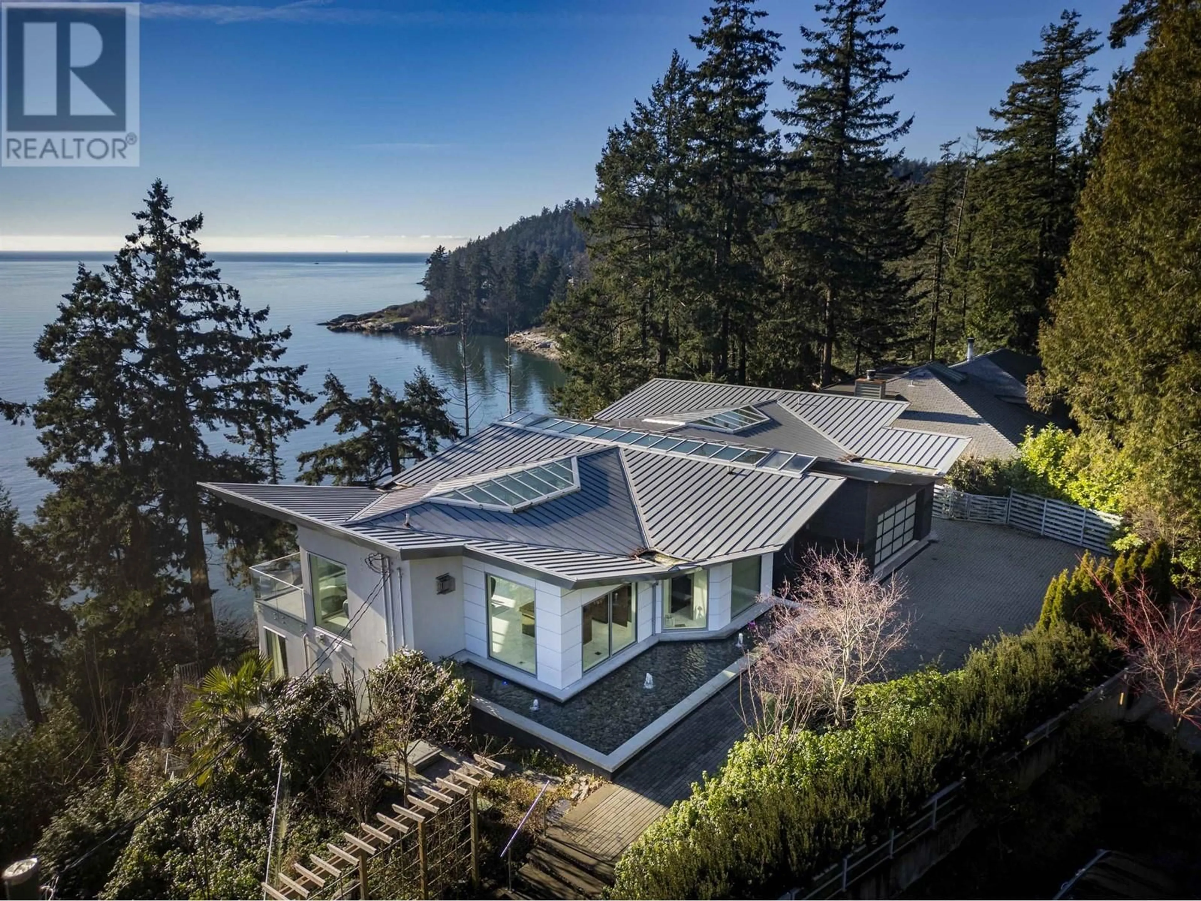 A pic from outside/outdoor area/front of a property/back of a property/a pic from drone, water/lake/river/ocean view for 4580 MARINE DRIVE, West Vancouver British Columbia V7W2N9