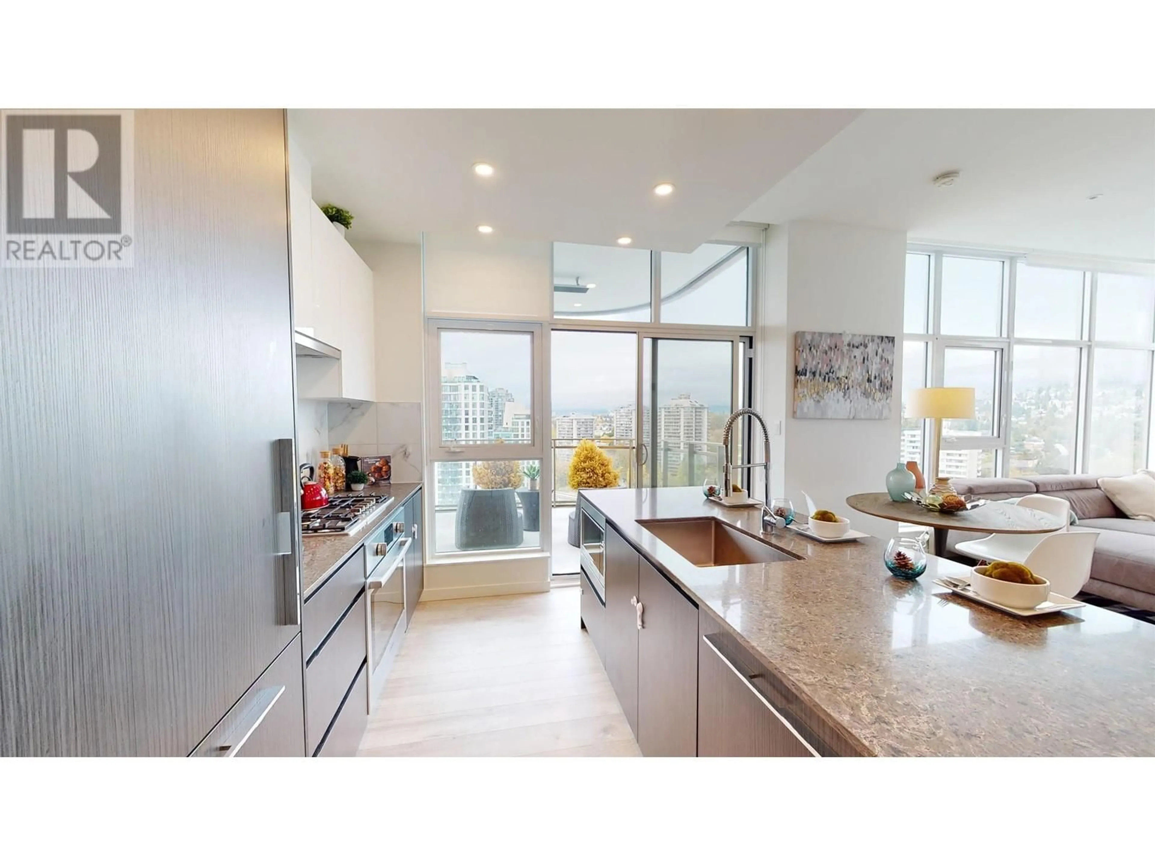 Contemporary kitchen, unknown for 2401 5311 GORING STREET, Burnaby British Columbia V5B0B5