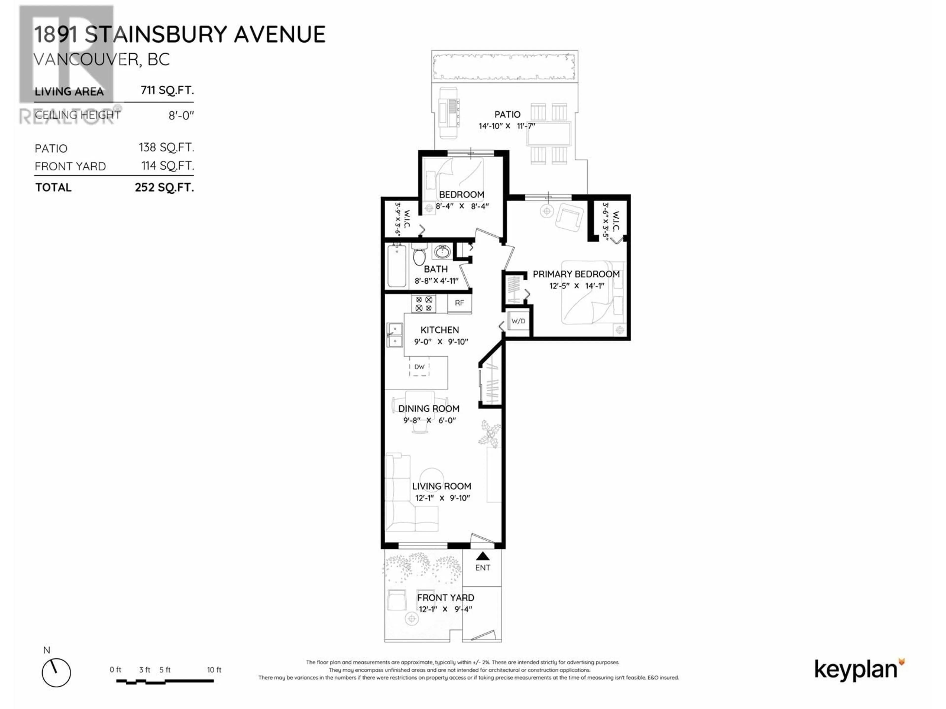 Floor plan for 1891 STAINSBURY AVENUE, Vancouver British Columbia V5N2M6