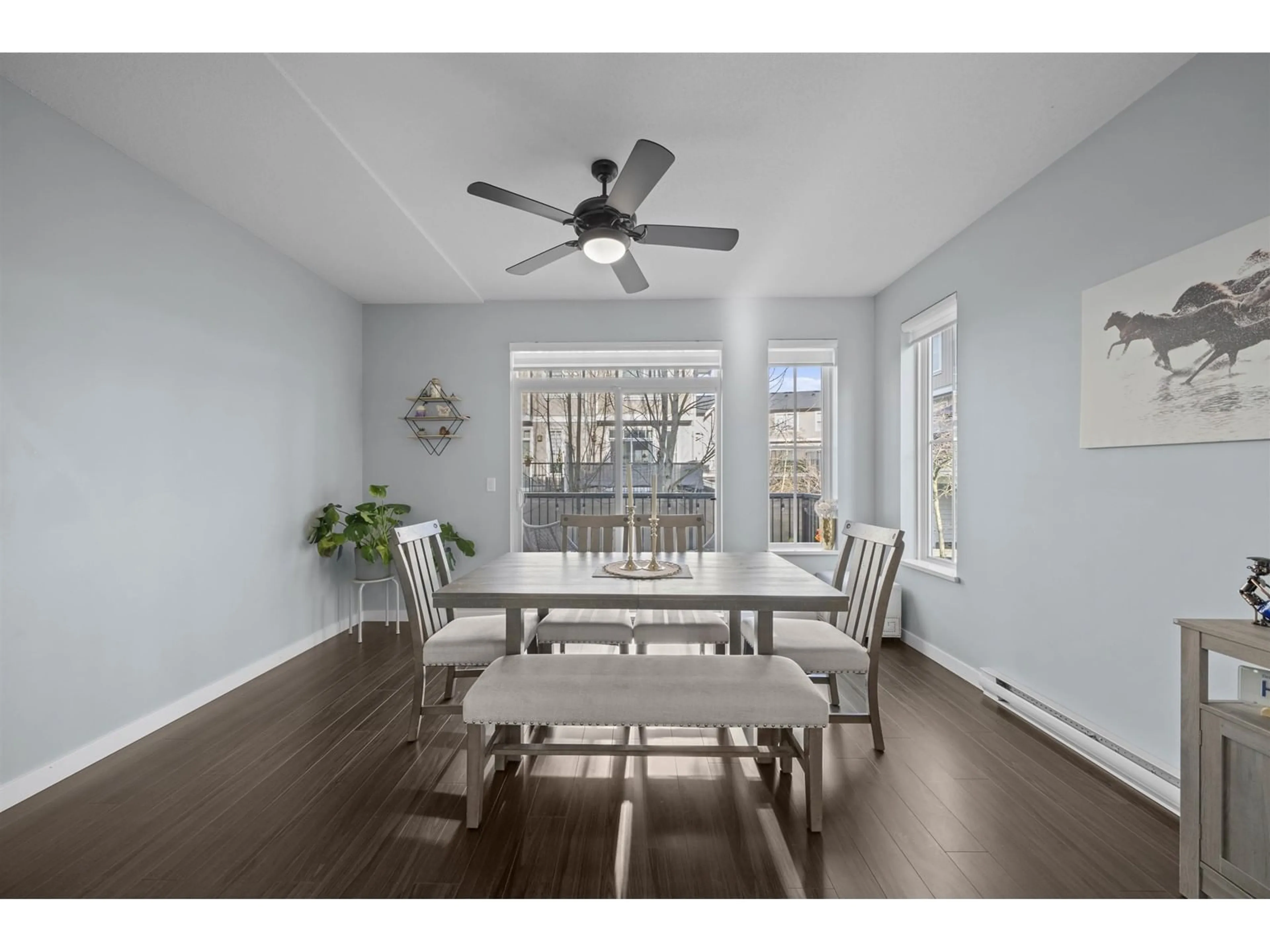 Dining room, wood/laminate floor for 49 31032 WESTRIDGE PLACE, Abbotsford British Columbia V2T0C6