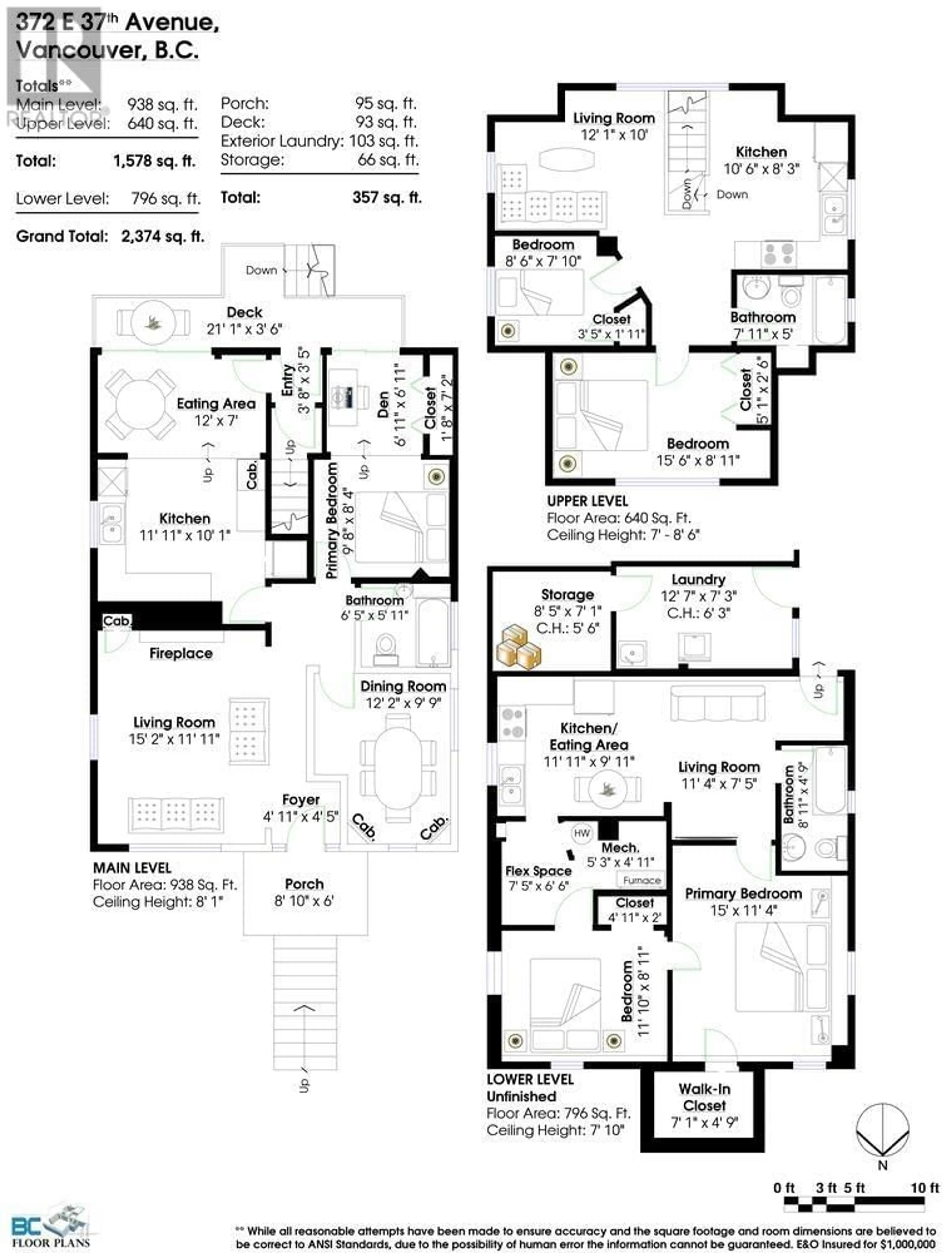 Floor plan for 372 37TH AVENUE, Vancouver British Columbia V5W1E7