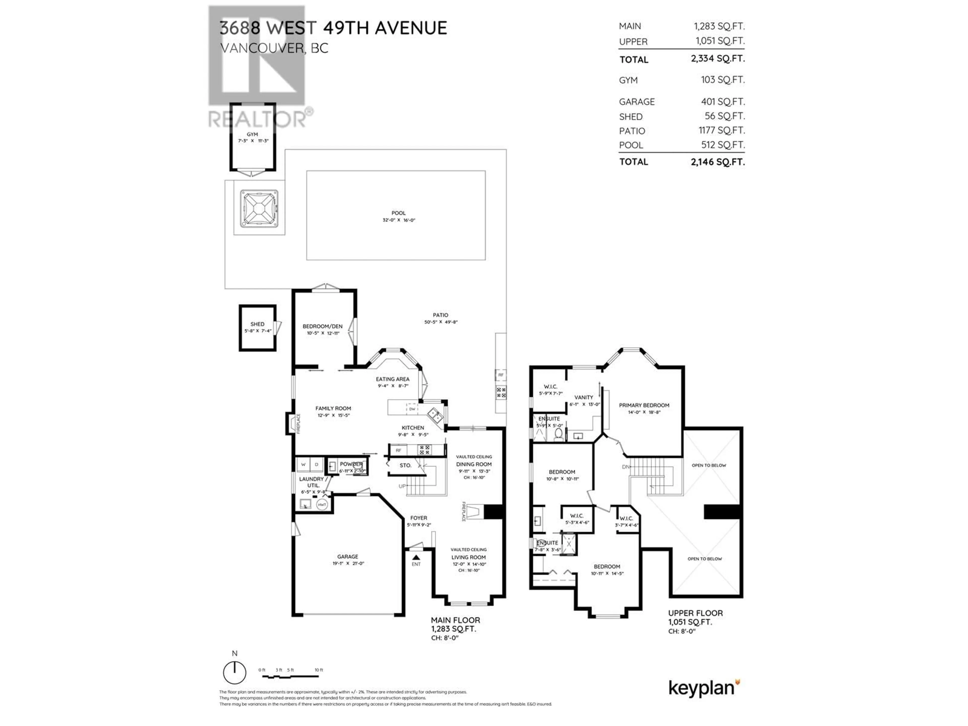 Floor plan for 3688 W 49TH AVENUE, Vancouver British Columbia V6N3T8