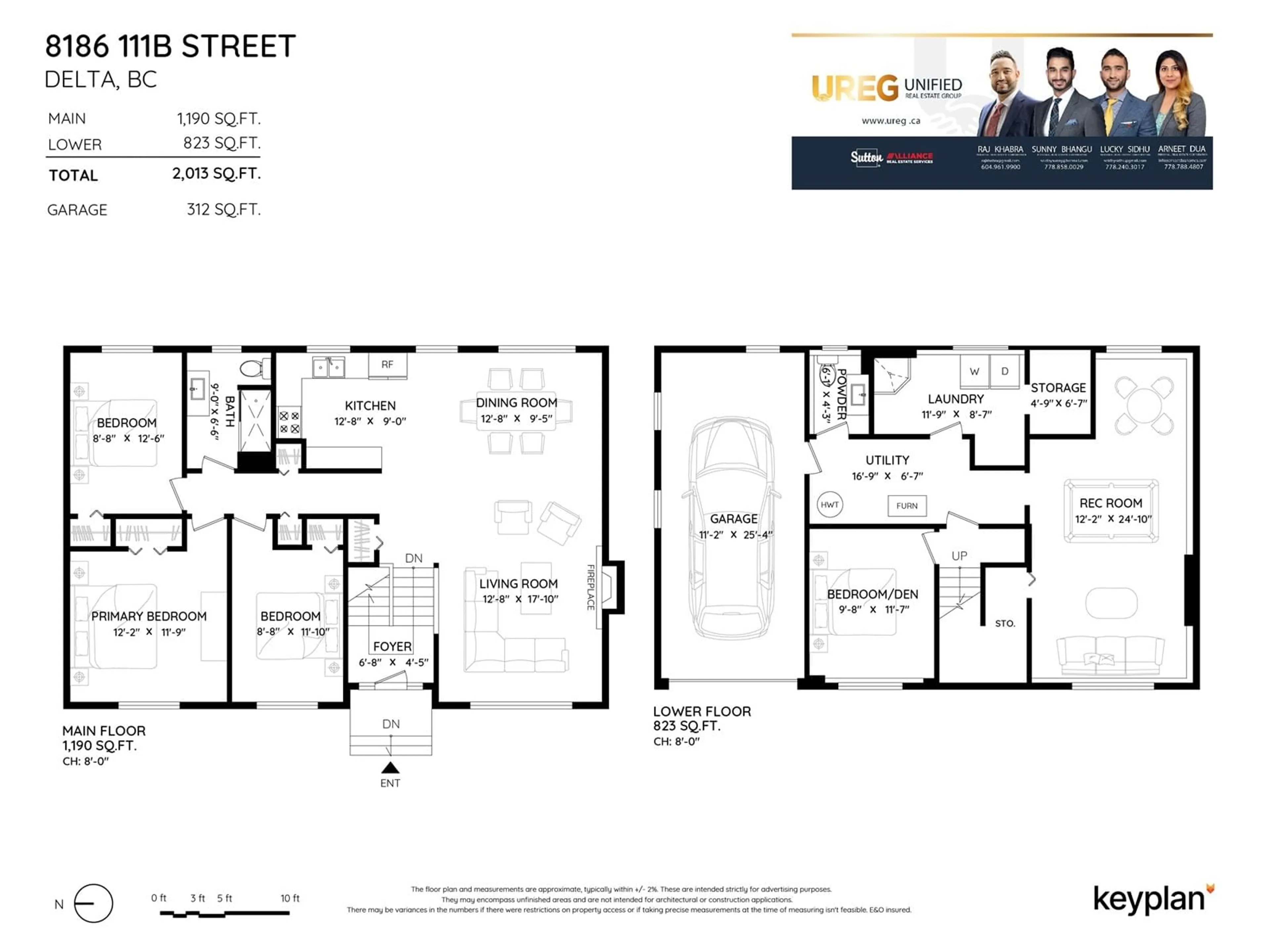 Floor plan for 8186 111B STREET, Delta British Columbia V4C4S6