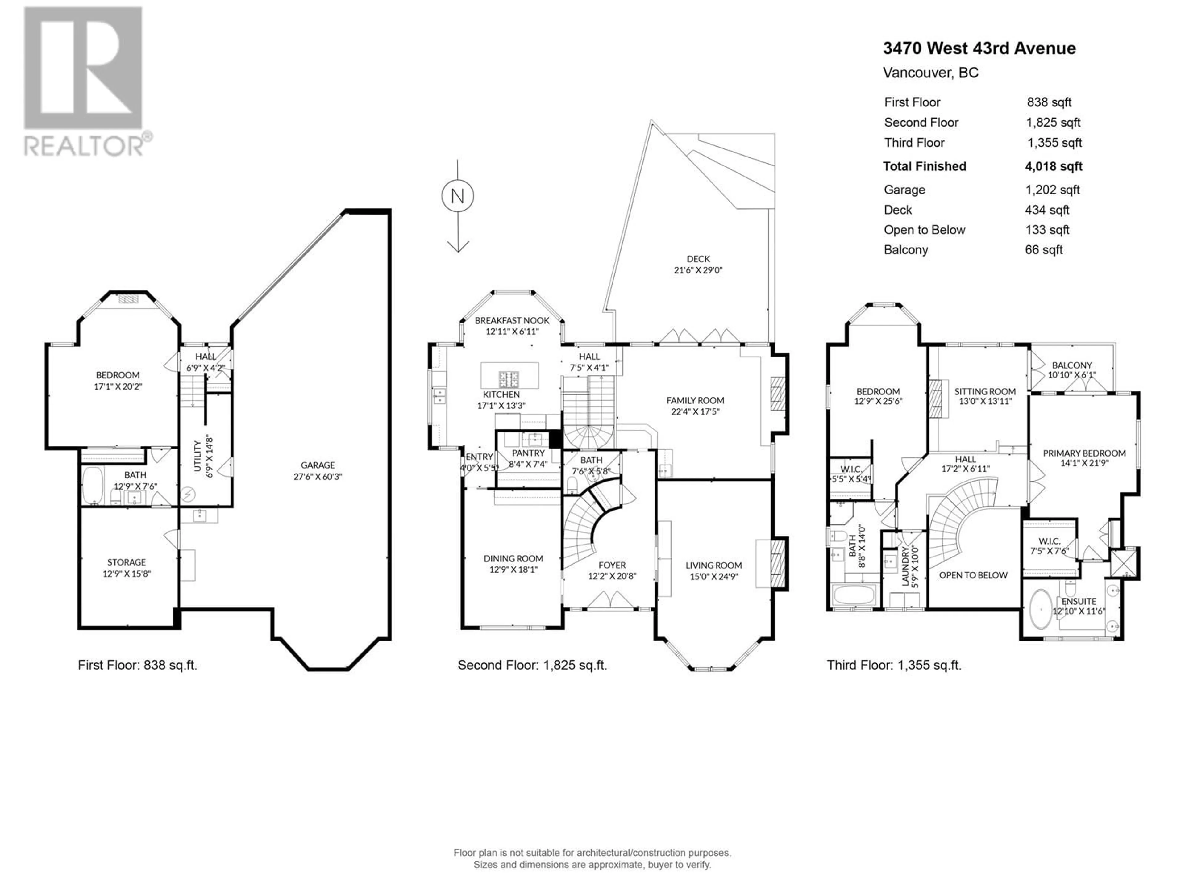 Floor plan for 3470 W 43RD AVENUE, Vancouver British Columbia V6N3J7