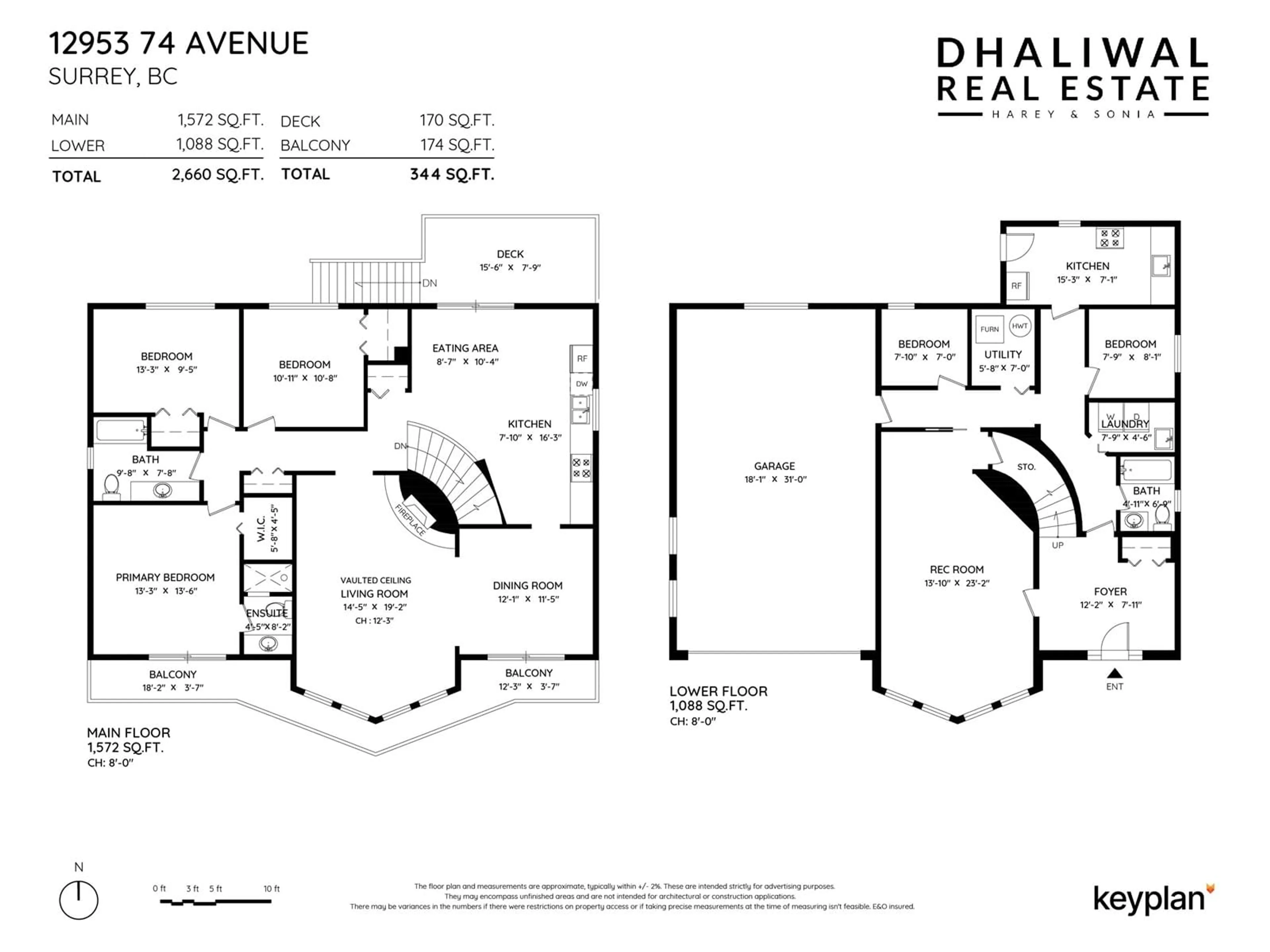 Floor plan for 12953 74 AVENUE, Surrey British Columbia V3W7K7