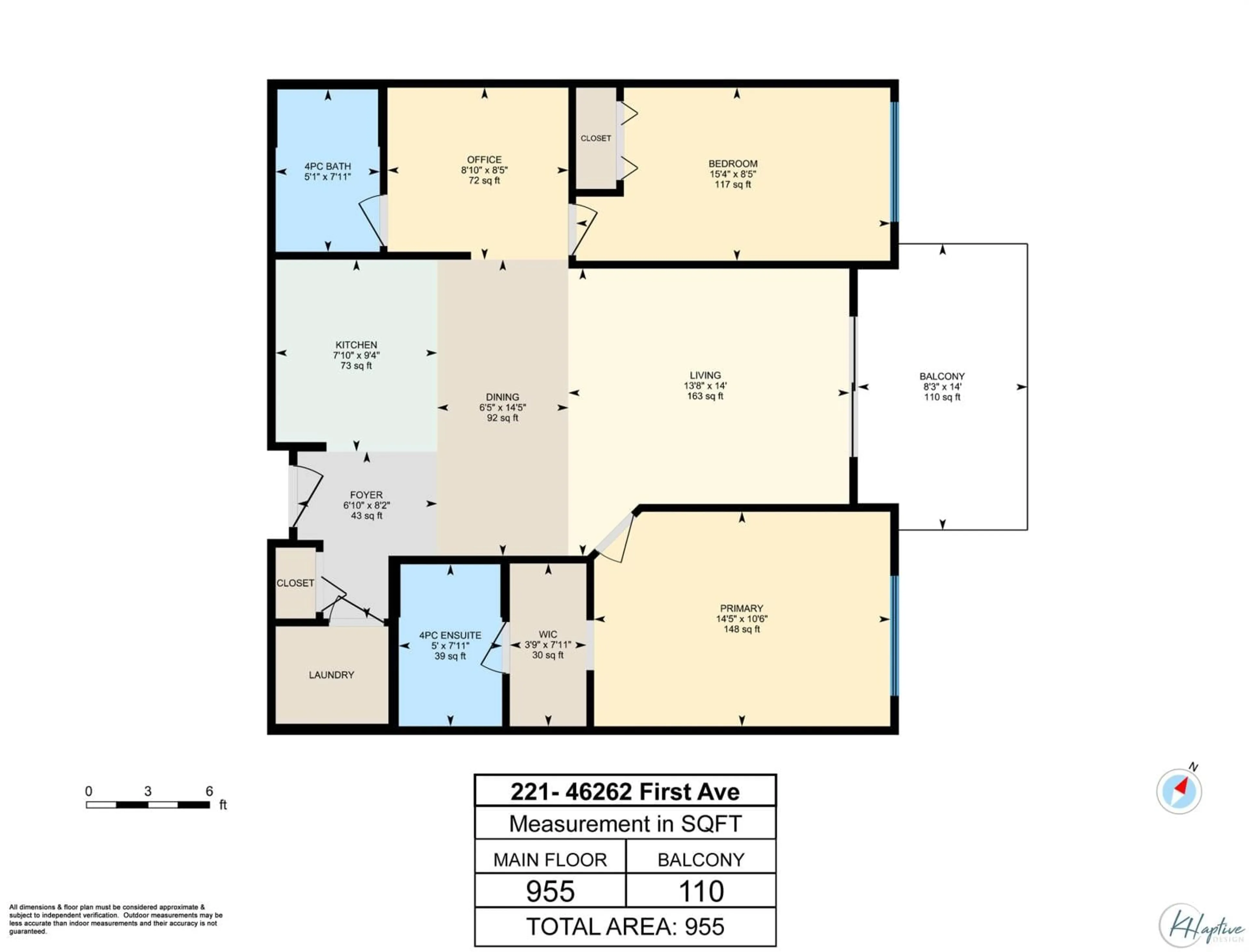 Floor plan for 221 46262 FIRST AVENUE|Chilliwack Proper, Chilliwack British Columbia V2P0C3