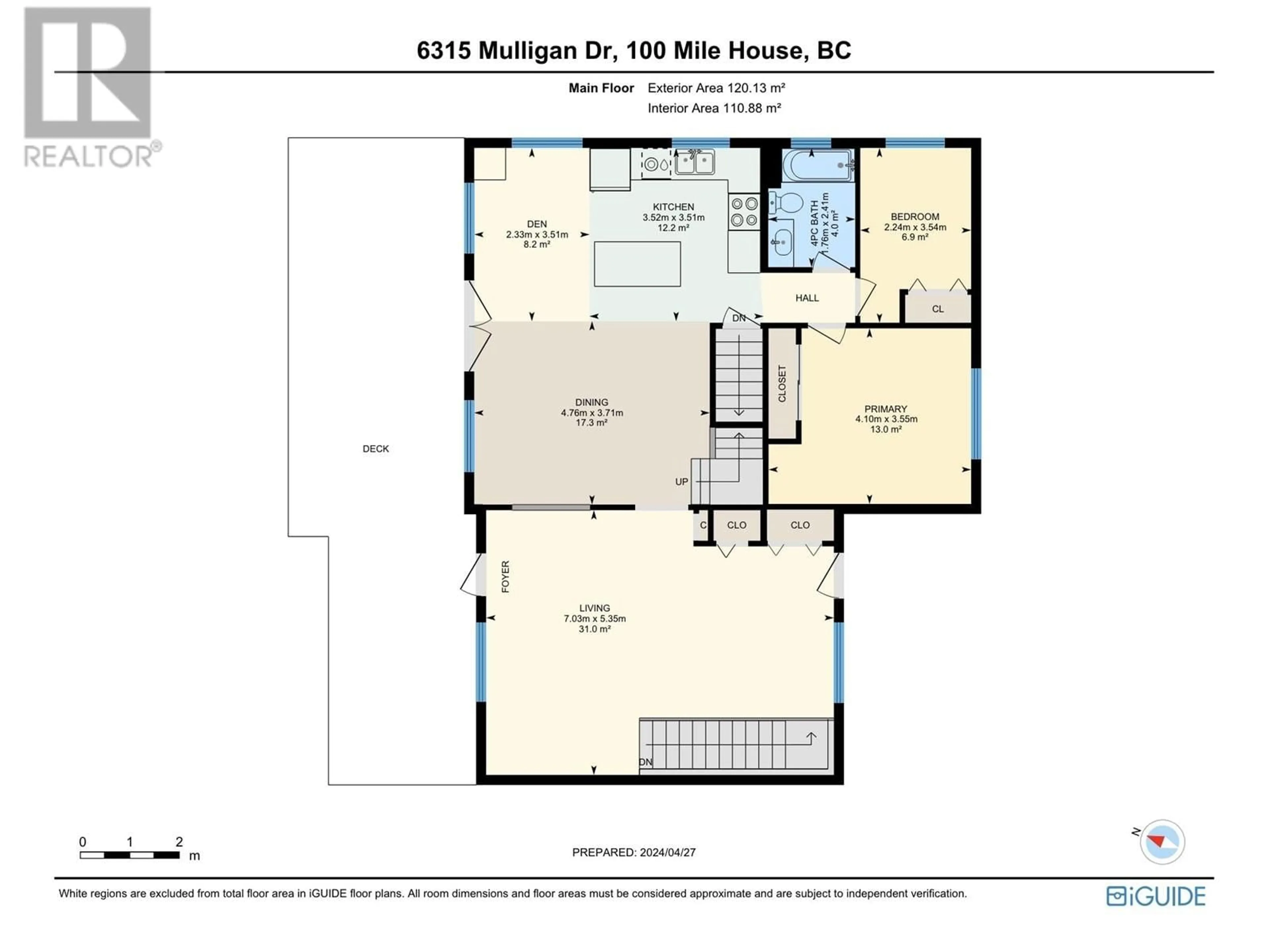 Floor plan for 6315 MULLIGAN DRIVE, Horse Lake British Columbia V0K2E3