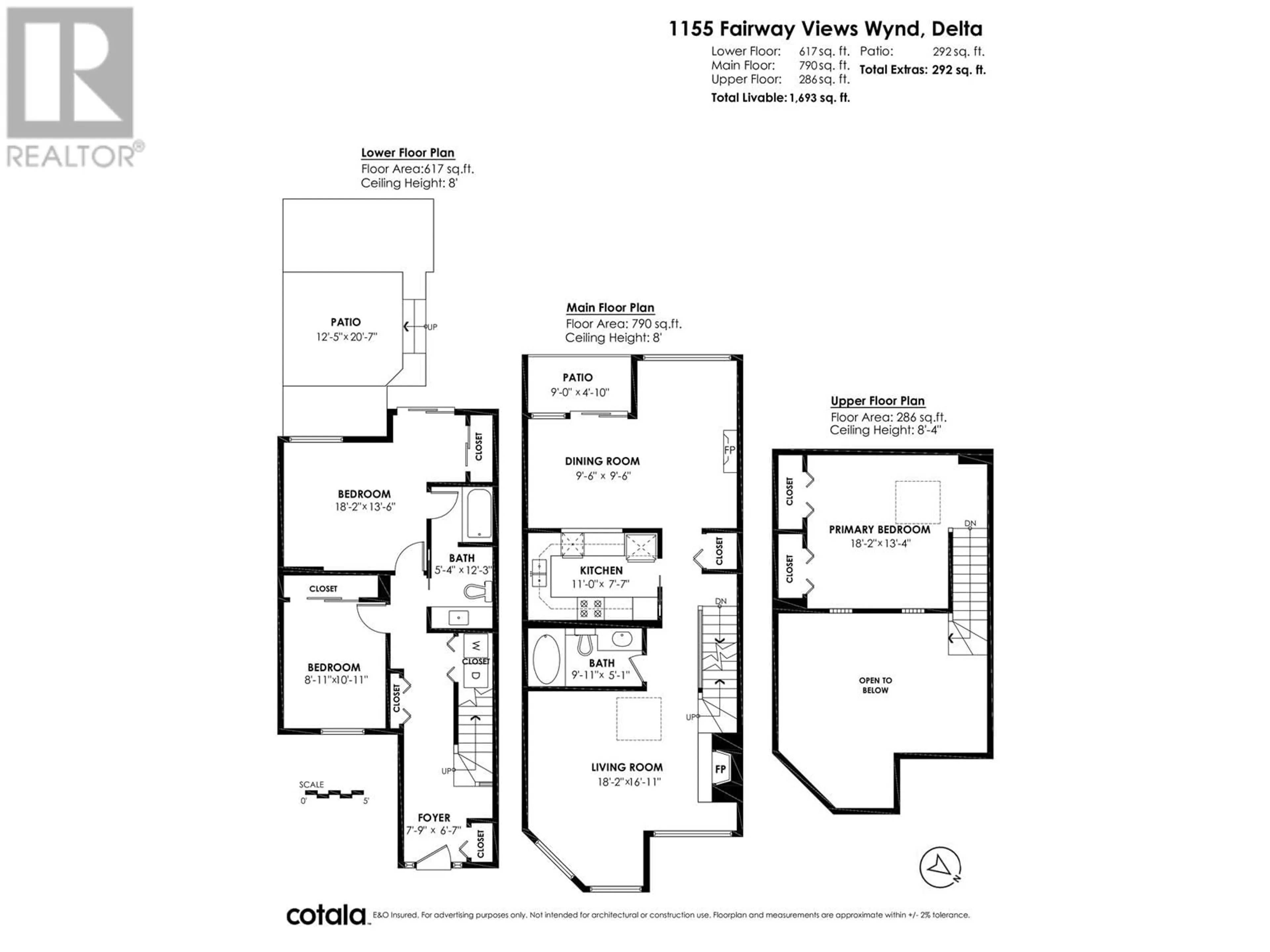 Floor plan for 1155 FAIRWAY VIEWS WYND, Delta British Columbia V4L2E2