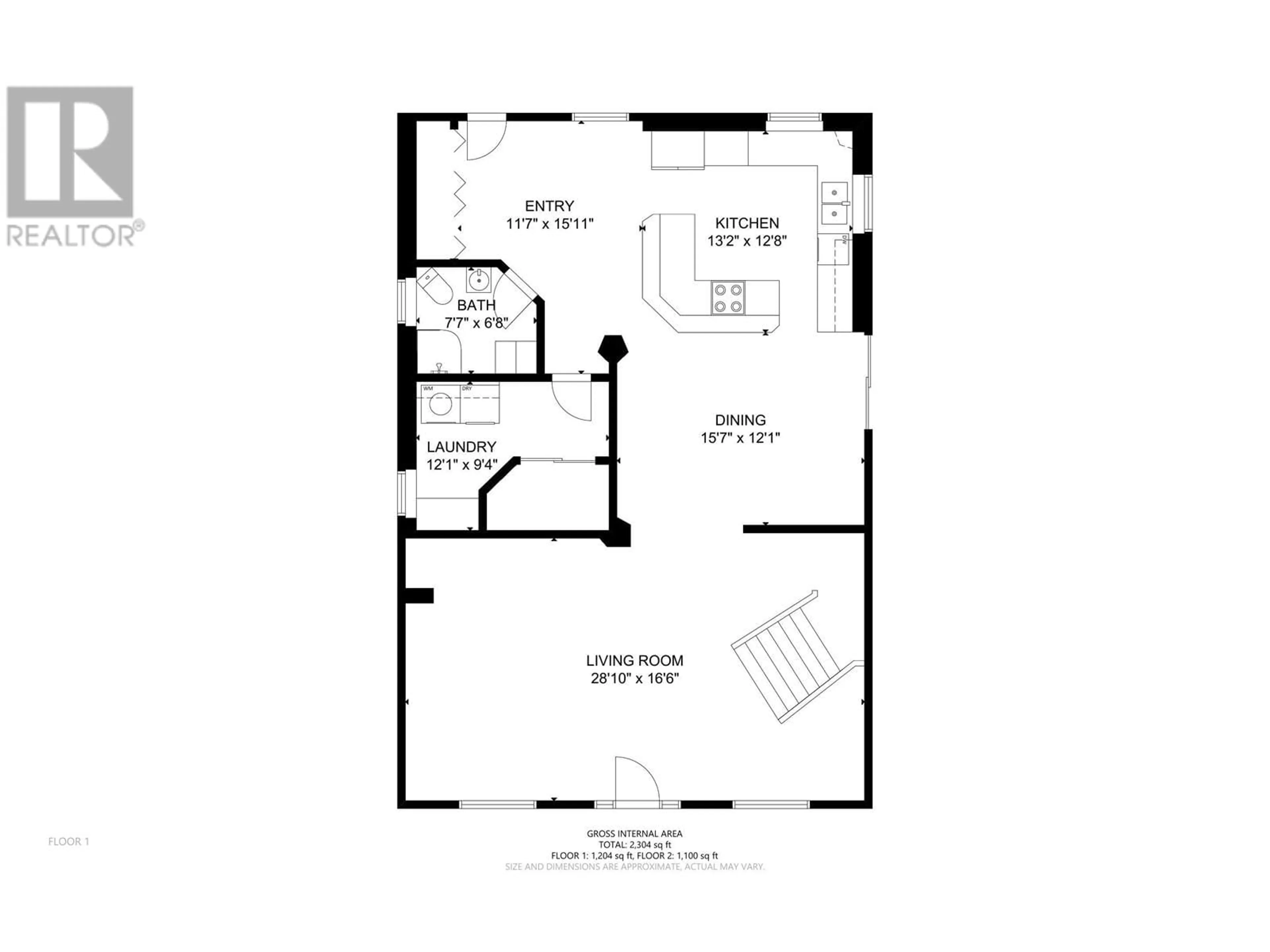 Floor plan for 15445 BELL ROAD, Fort St. John British Columbia V0C1Y0