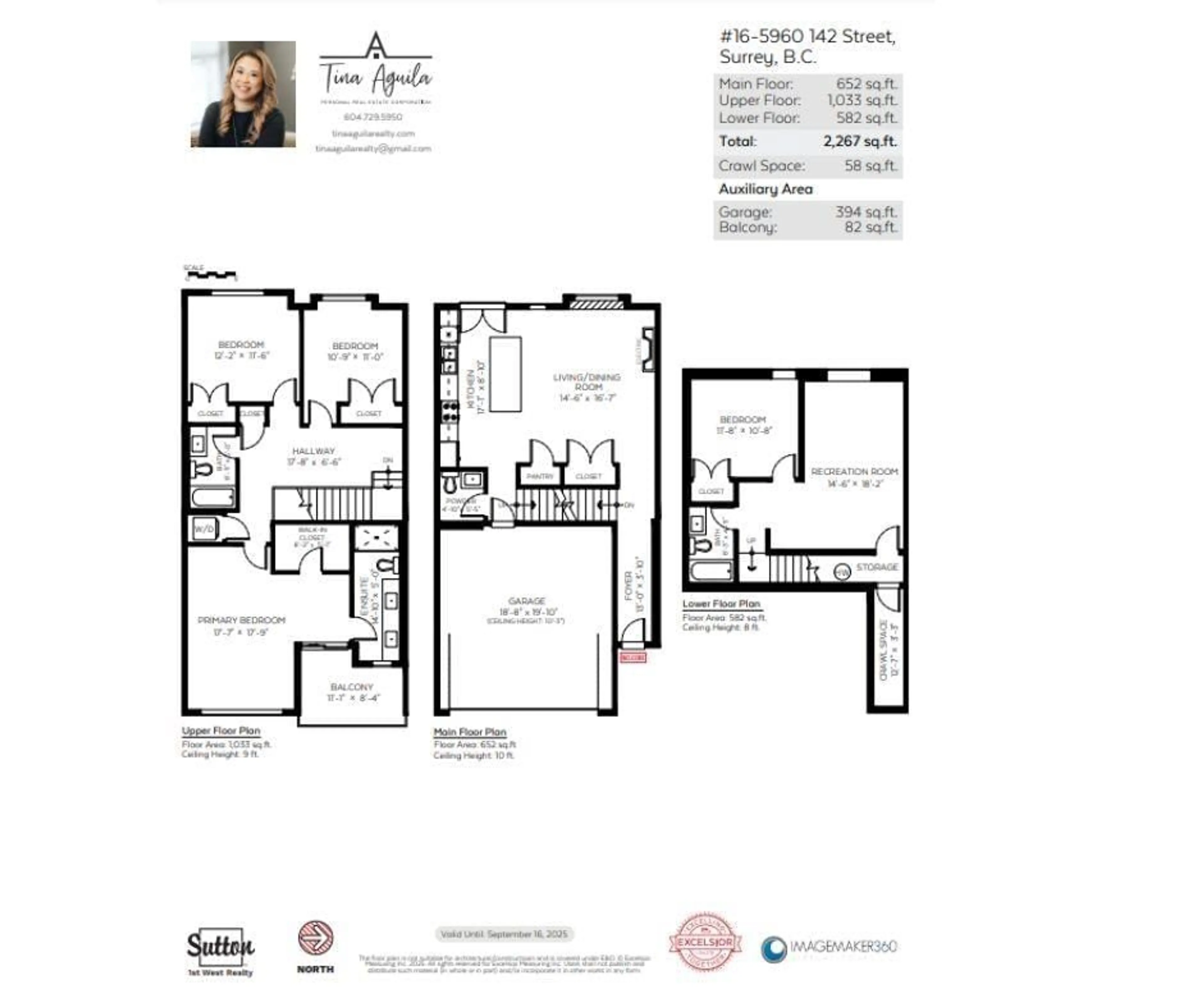 Floor plan for 16 5960 142 STREET, Surrey British Columbia V3X1C8