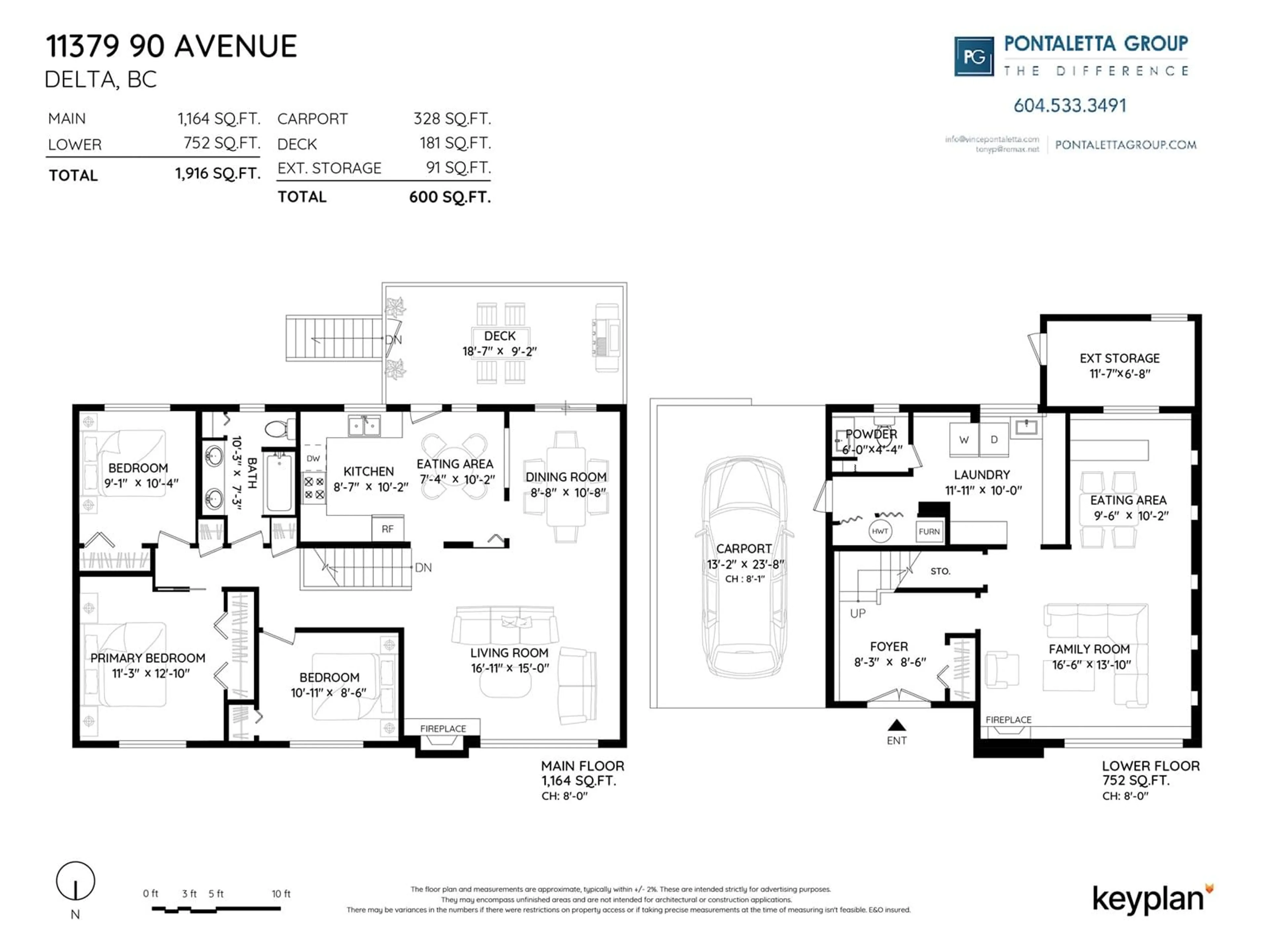 Floor plan for 11379 90 AVENUE, Delta British Columbia V4C3H3