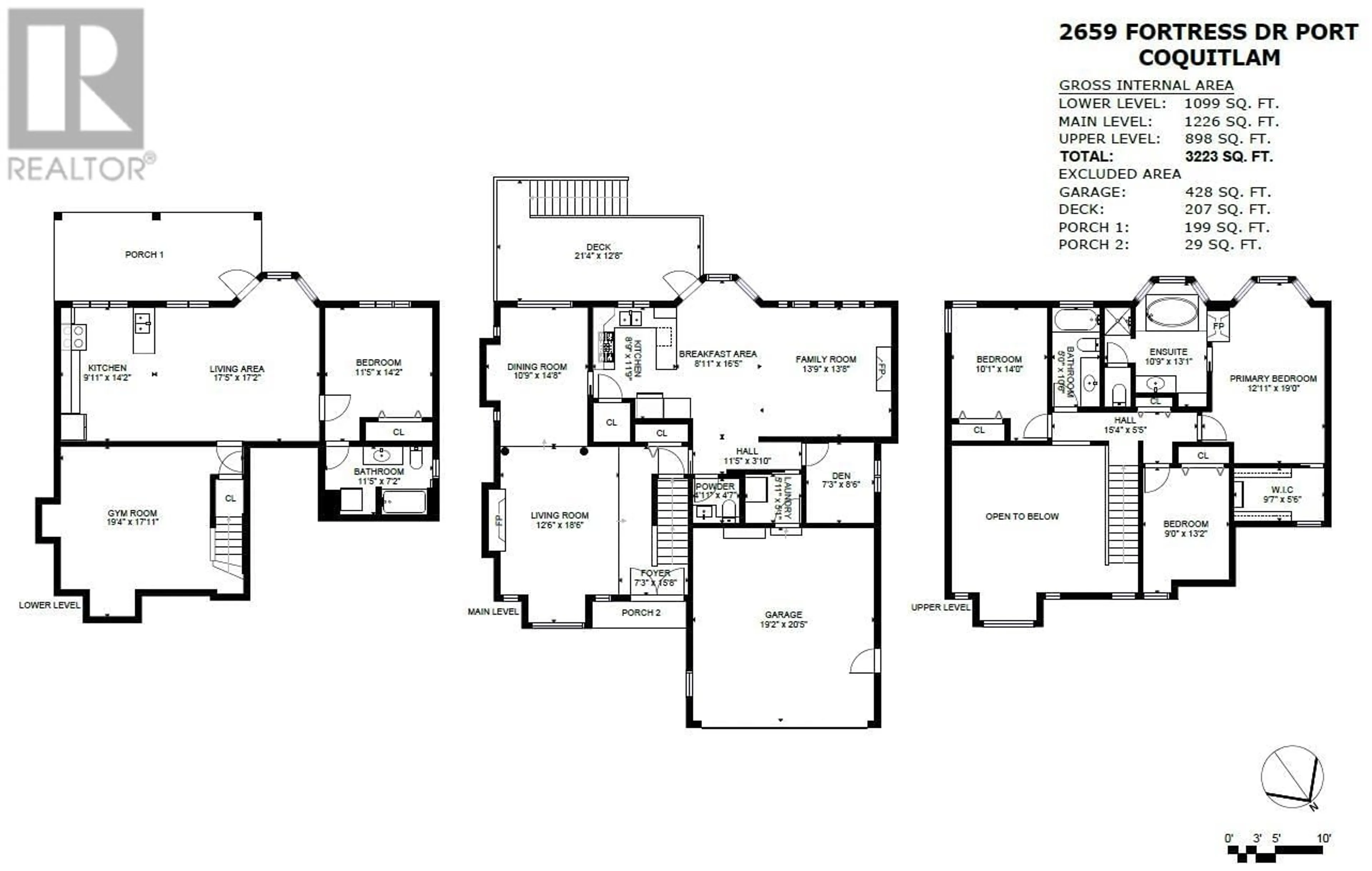 Floor plan for 2659 FORTRESS DRIVE, Port Coquitlam British Columbia V3C6G7