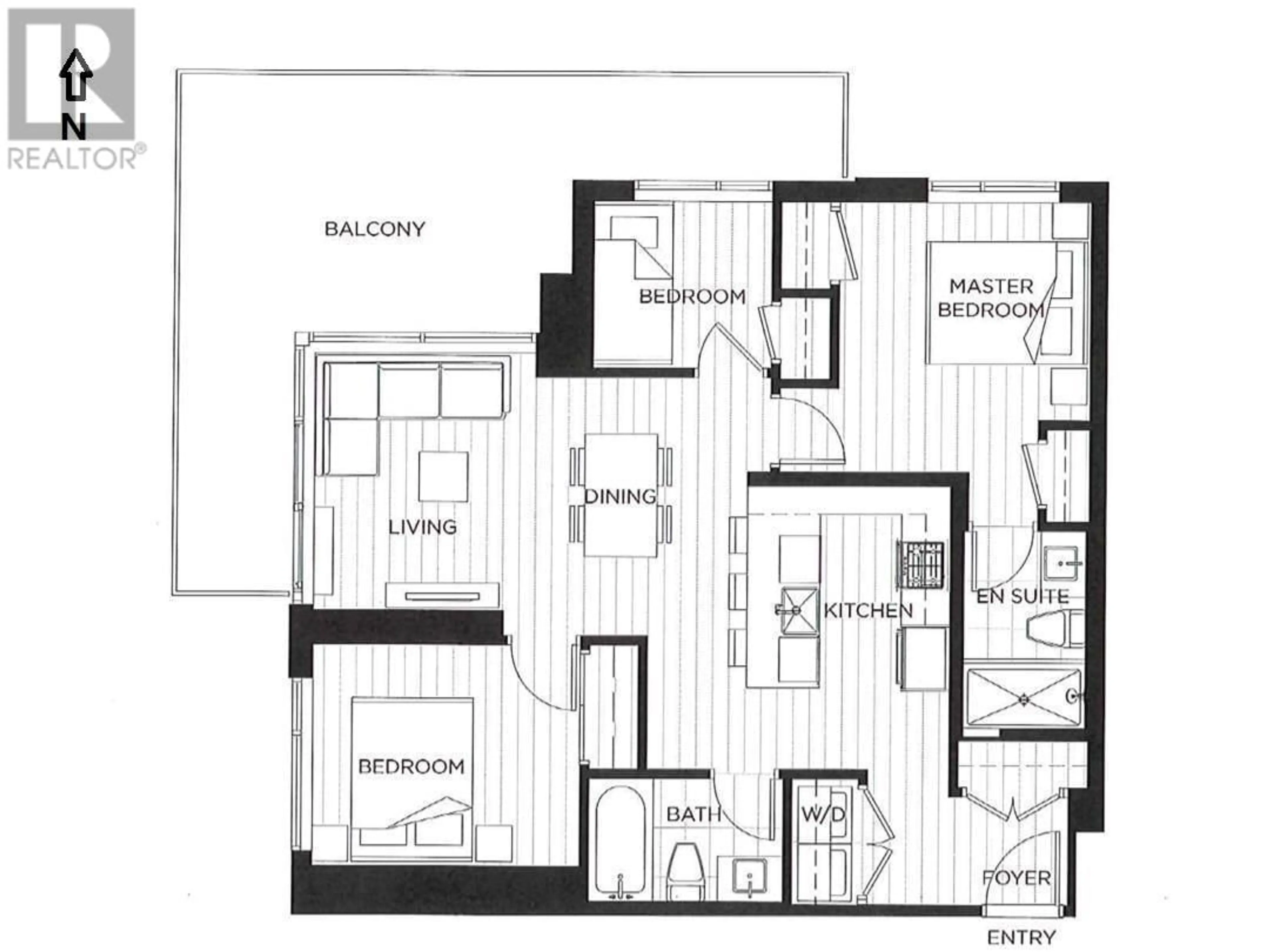 Floor plan for 502 6699 DUNBLANE AVENUE, Burnaby British Columbia V5H0J8