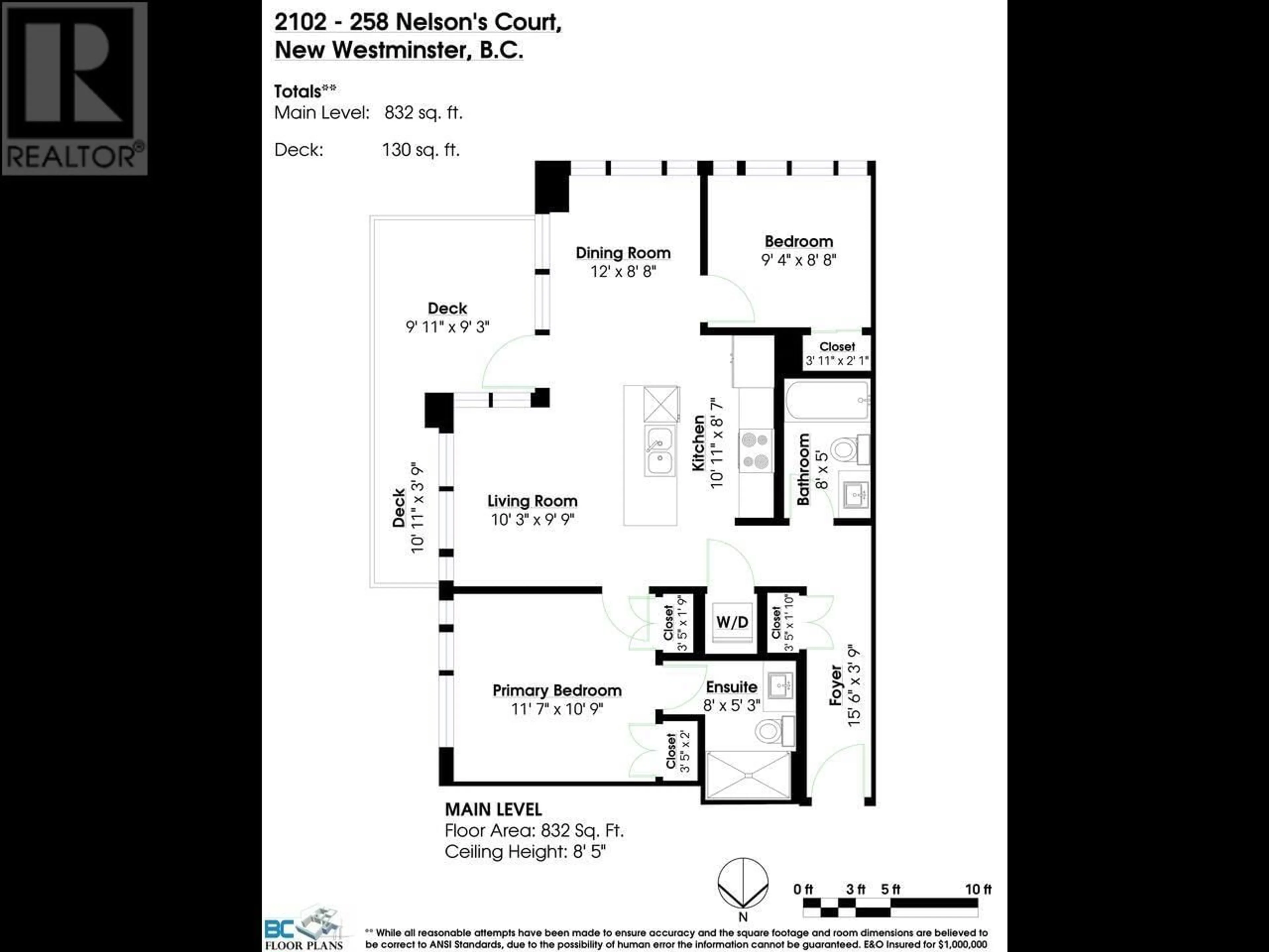 Floor plan for 2102 258 NELSON'S COURT, New Westminster British Columbia V3L0J9