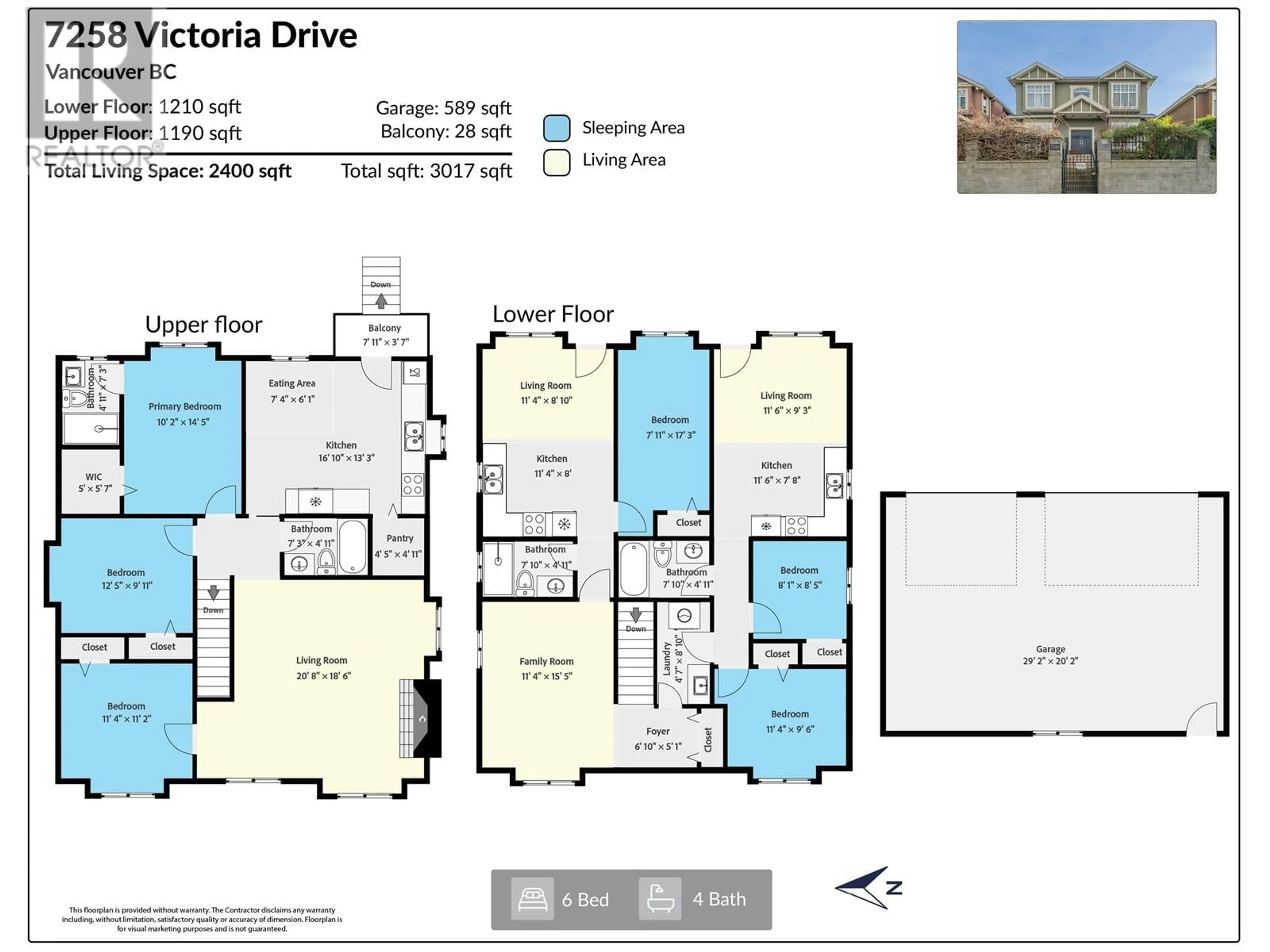 Floor plan for 7258 VICTORIA DRIVE, Vancouver British Columbia V5P3Z1