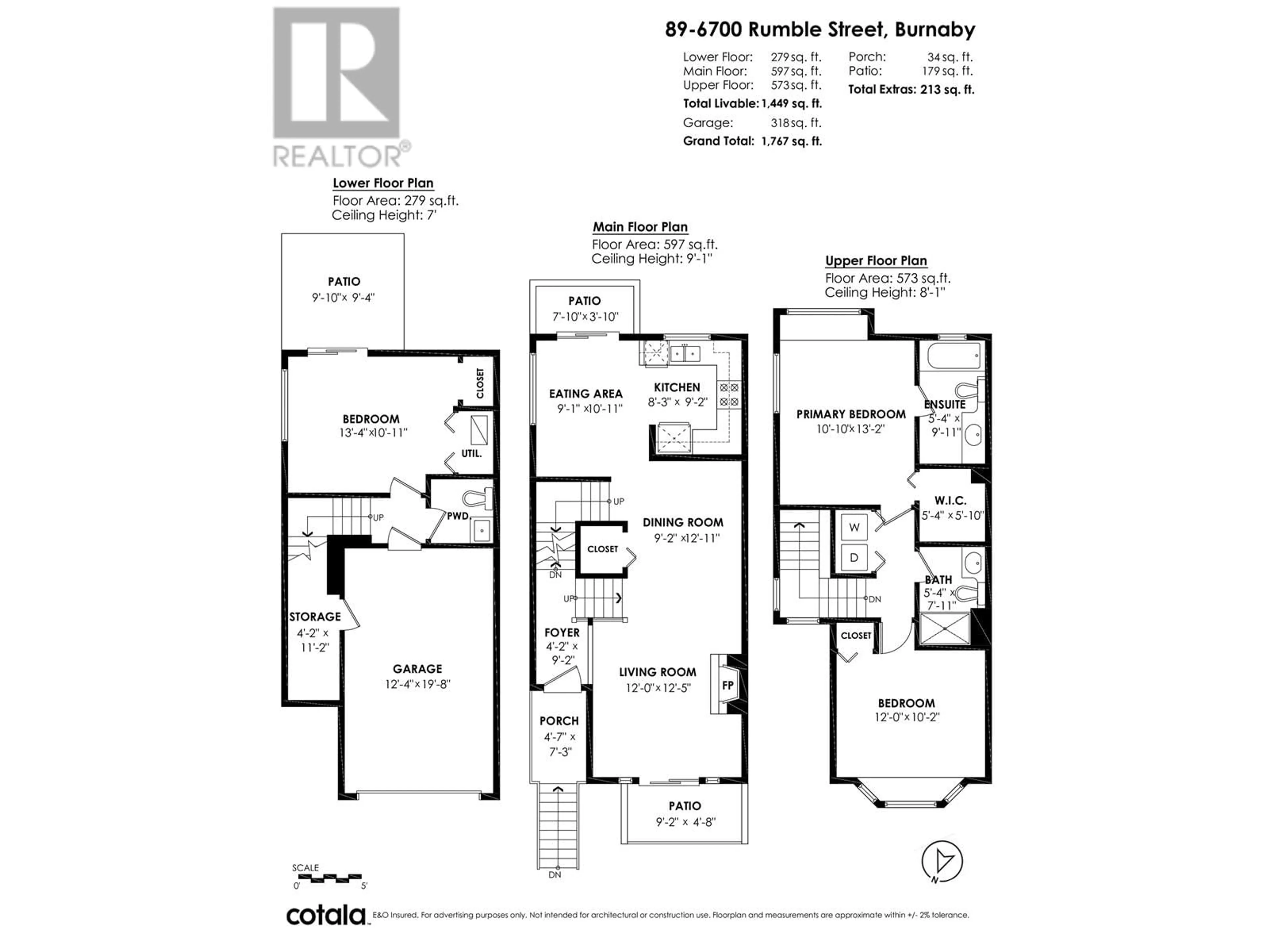 Floor plan for 89 6700 RUMBLE STREET, Burnaby British Columbia V5E4H7