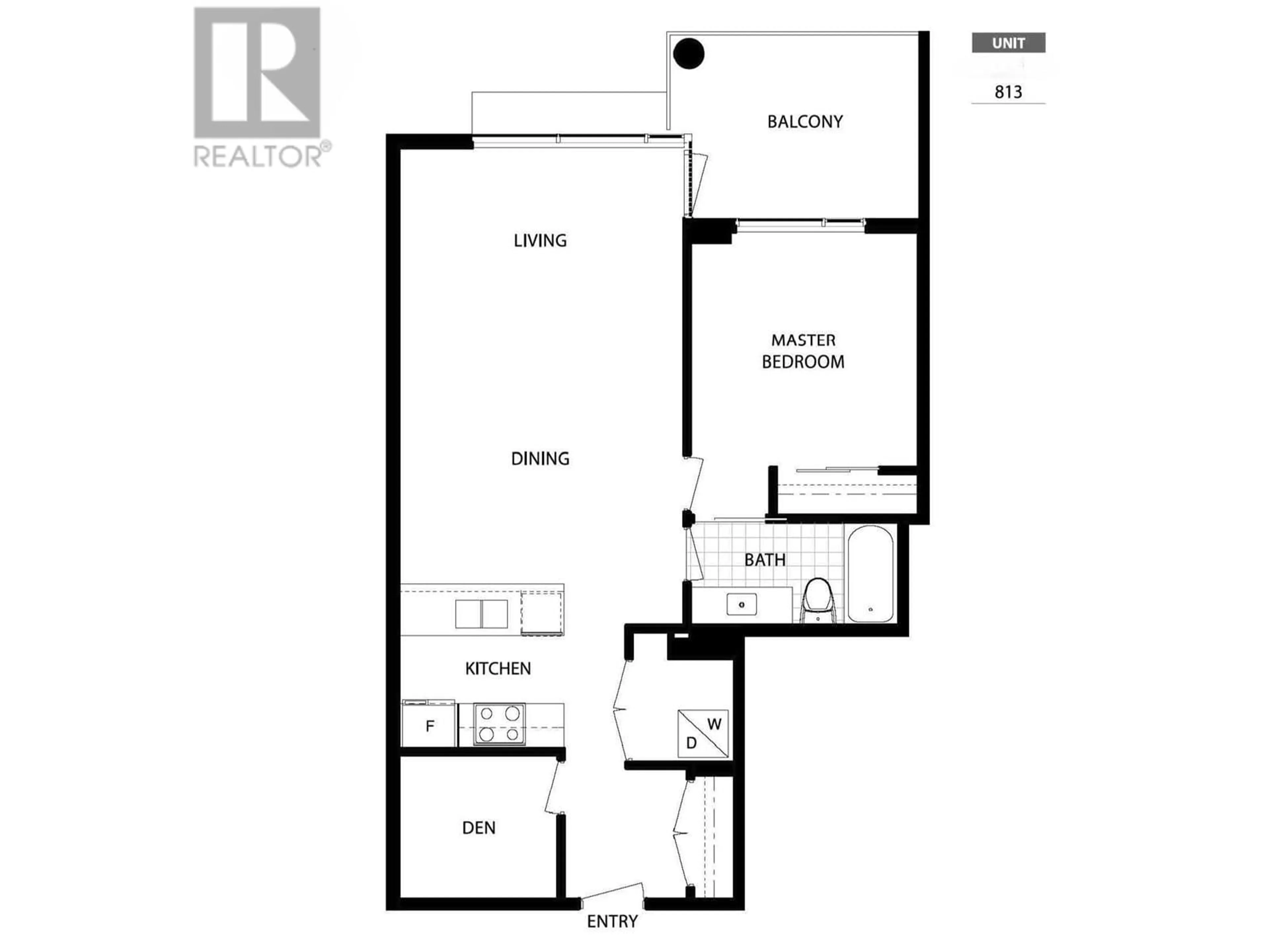 Floor plan for 813 - 3333 SEXSMITH ROAD, Richmond British Columbia V6X0R7