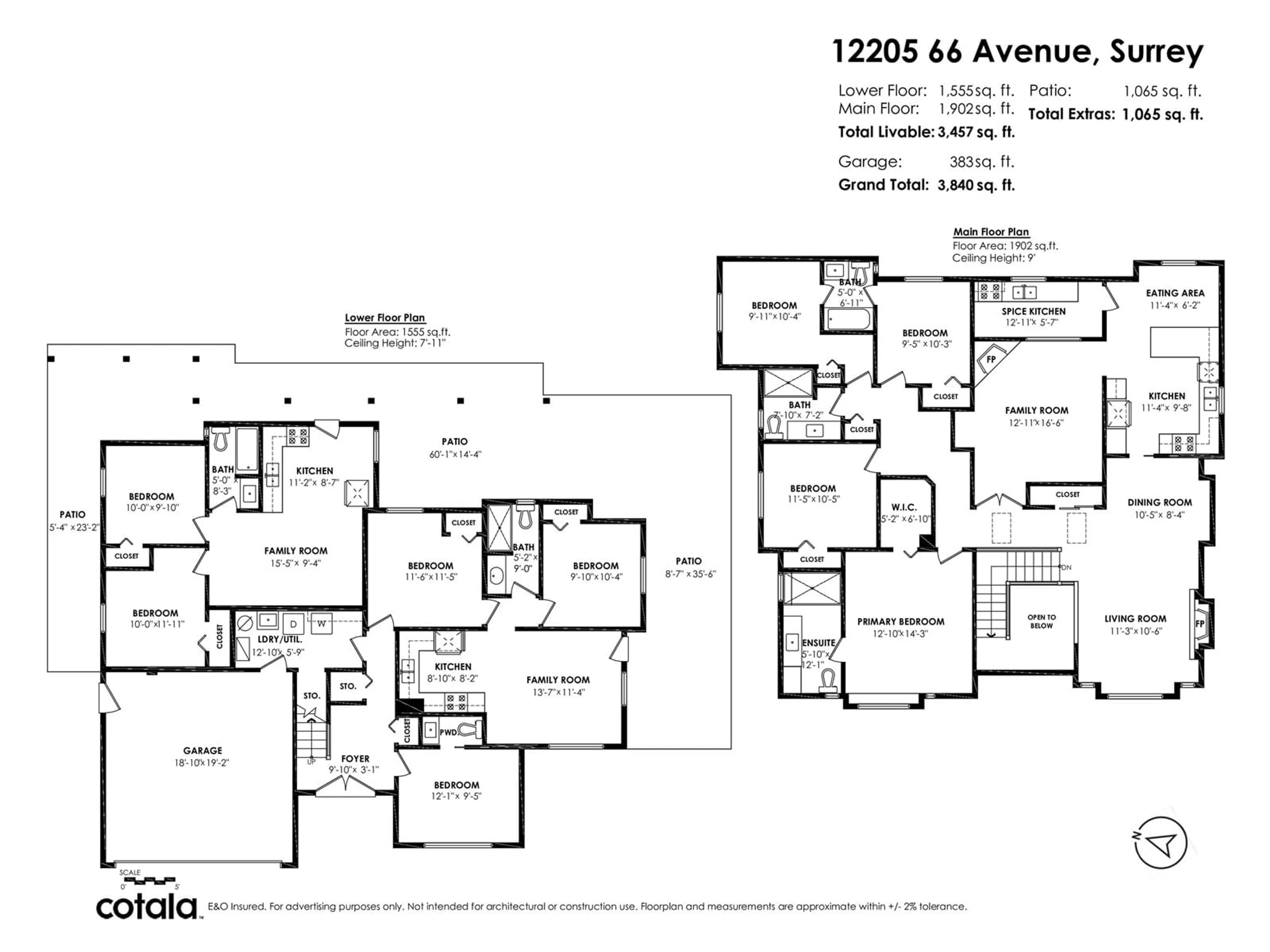 Floor plan for 12205 66 AVENUE, Surrey British Columbia V3W2A3