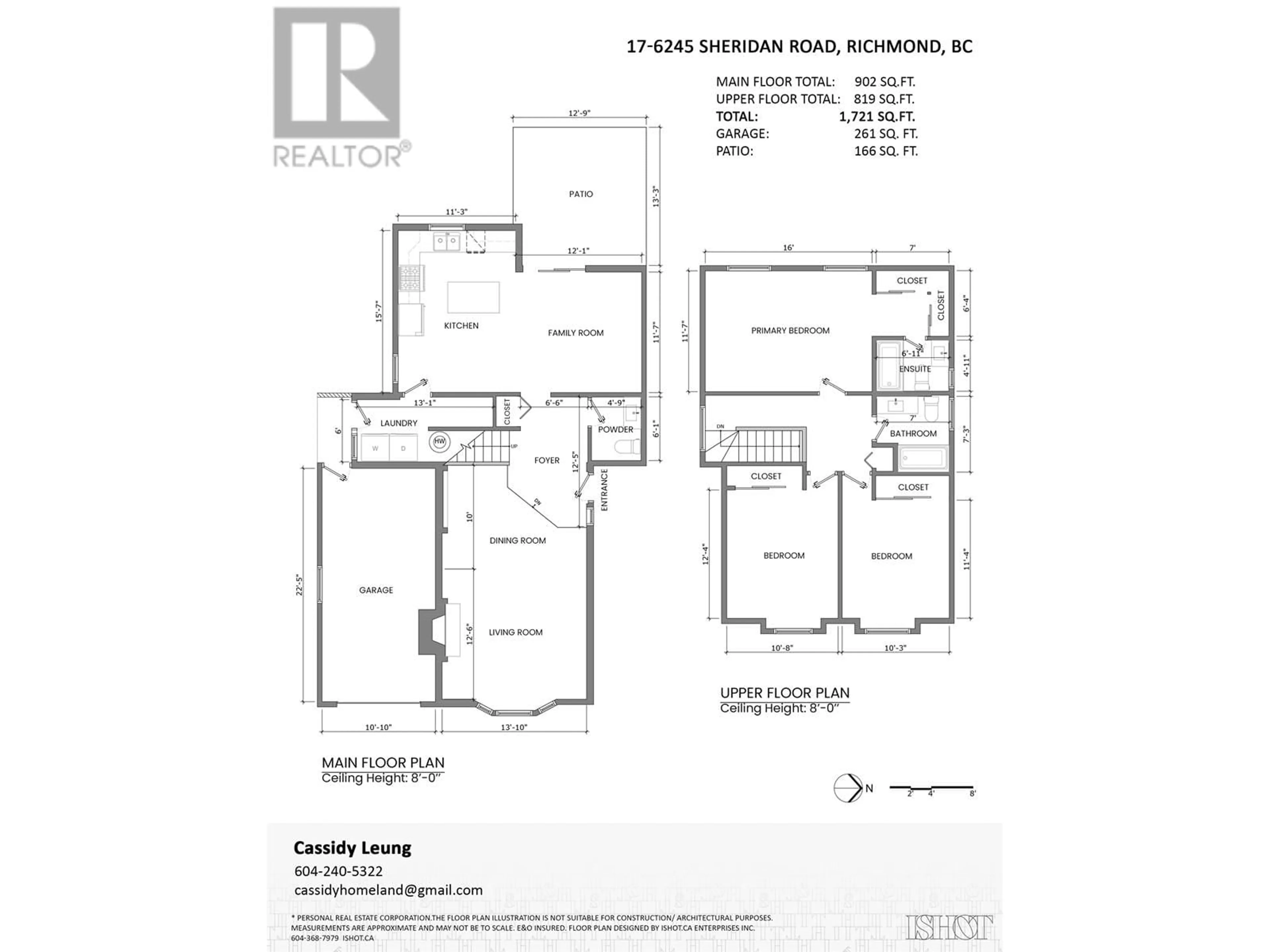 Floor plan for 17 6245 SHERIDAN ROAD, Richmond British Columbia V7E4W6