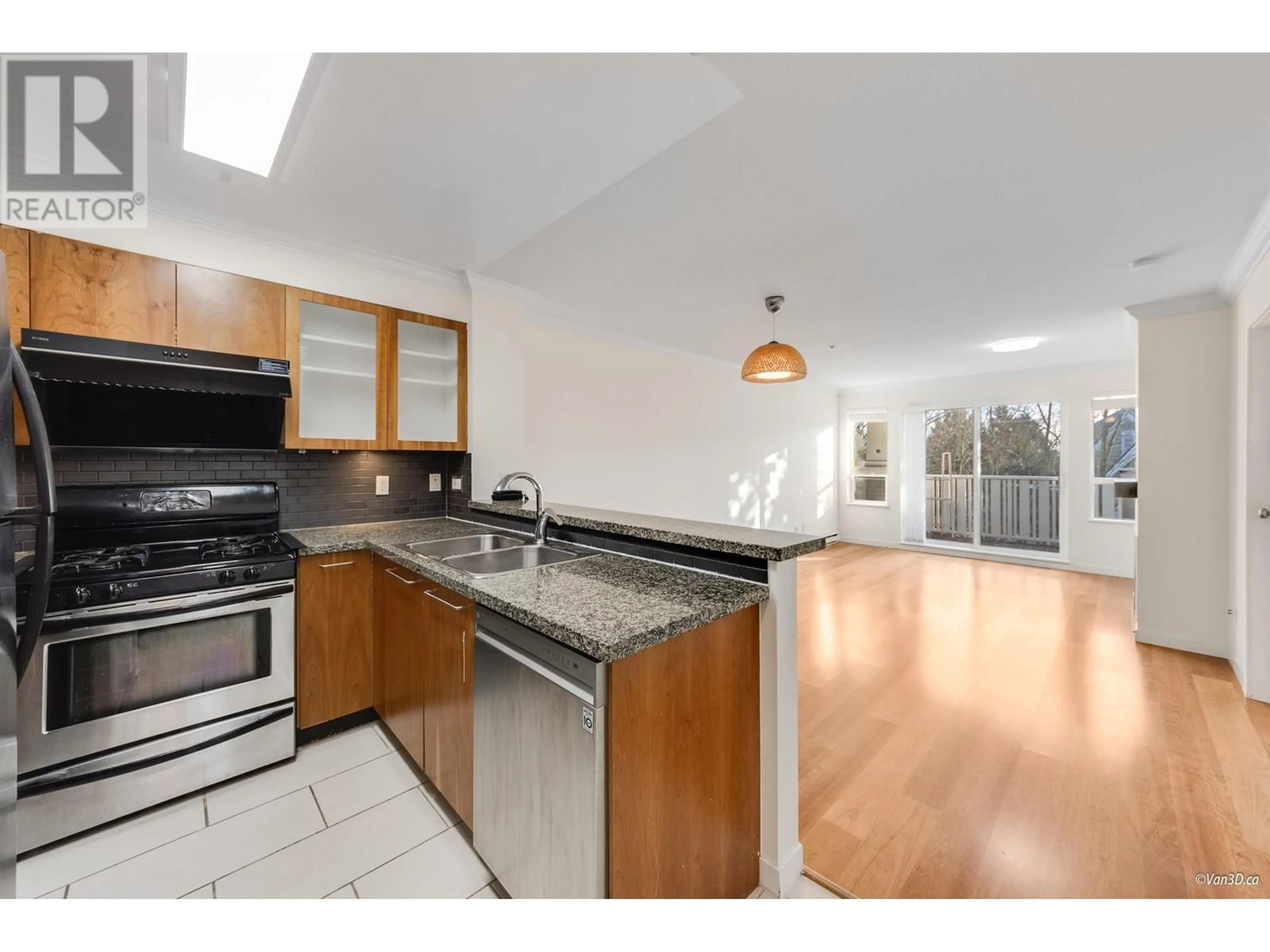 Open concept kitchen, ceramic/tile floor for 408 8060 JONES ROAD, Richmond British Columbia V6Y4K5