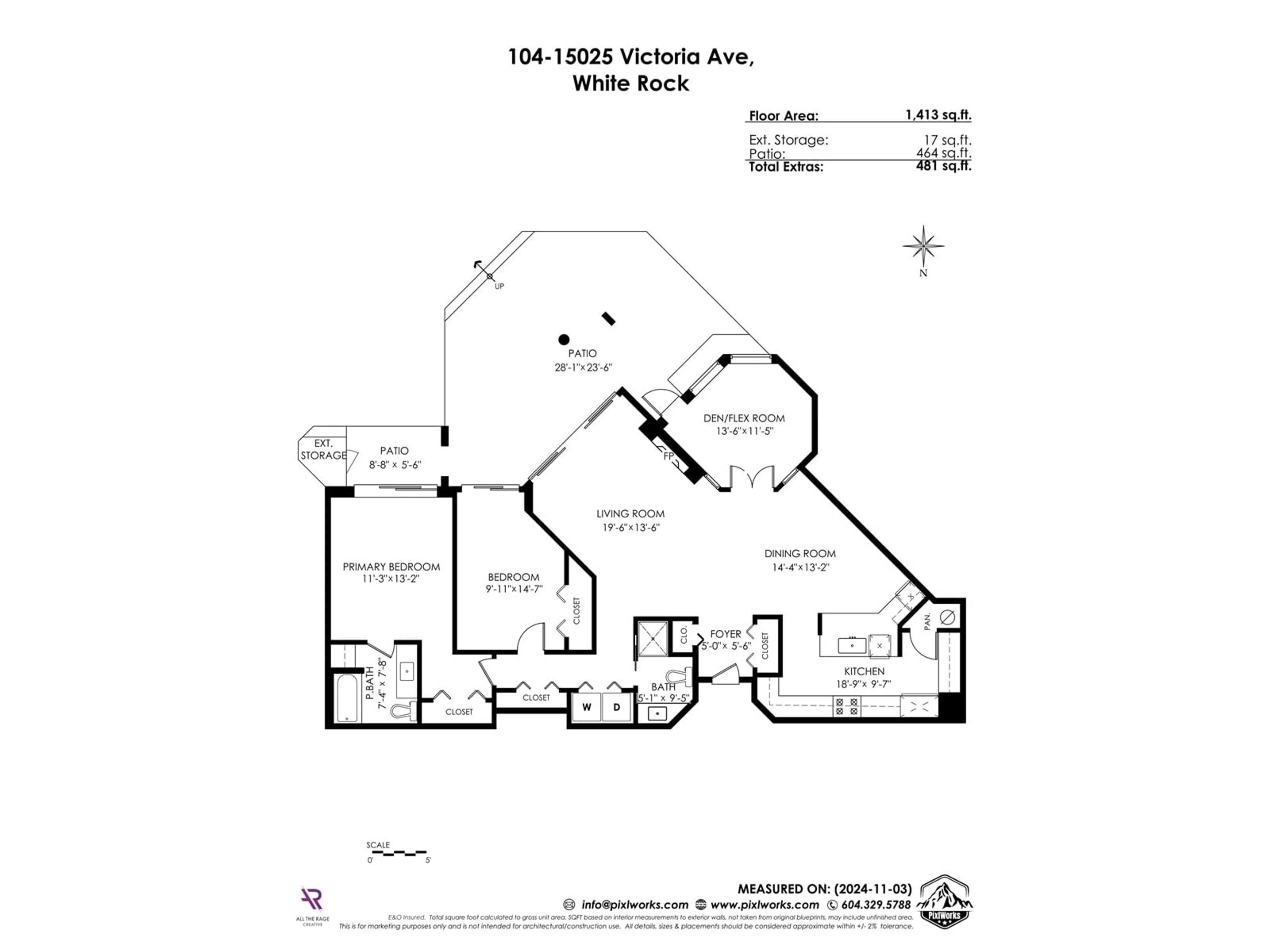 Floor plan for 104 15025 VICTORIA AVENUE, White Rock British Columbia V4B1G2