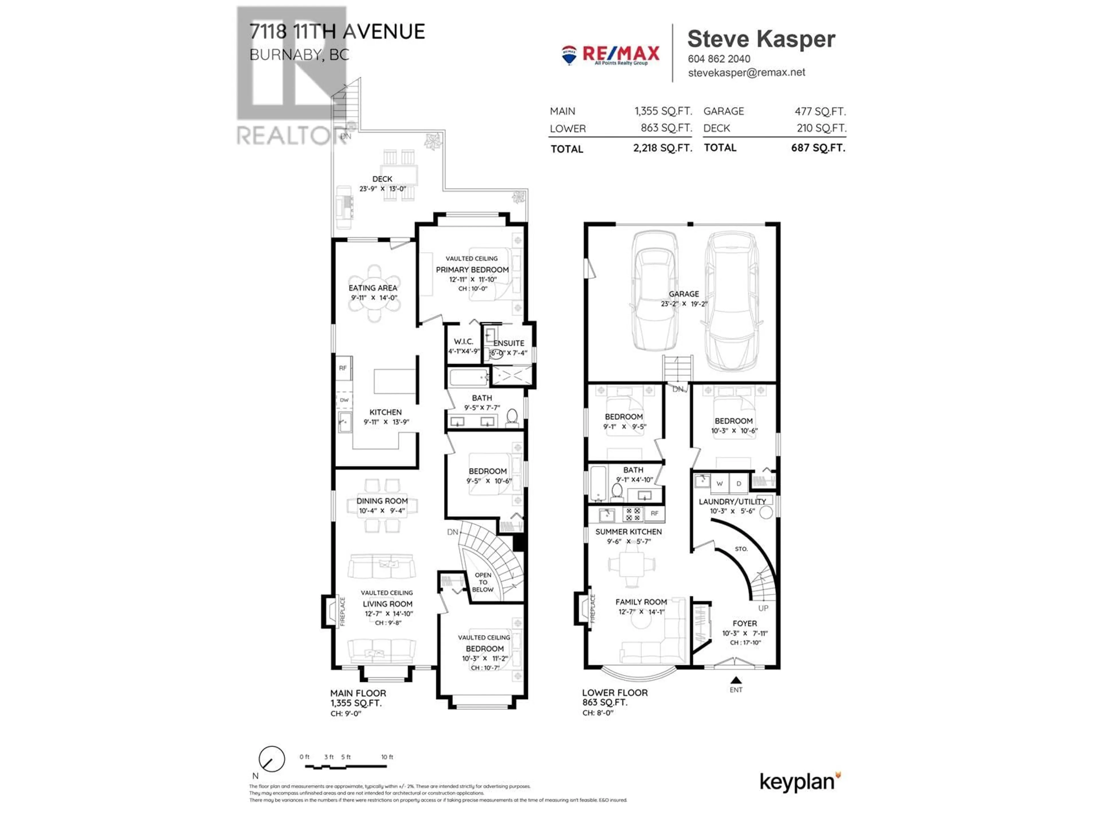 Floor plan for 7118 11TH AVENUE, Burnaby British Columbia V3N2M4