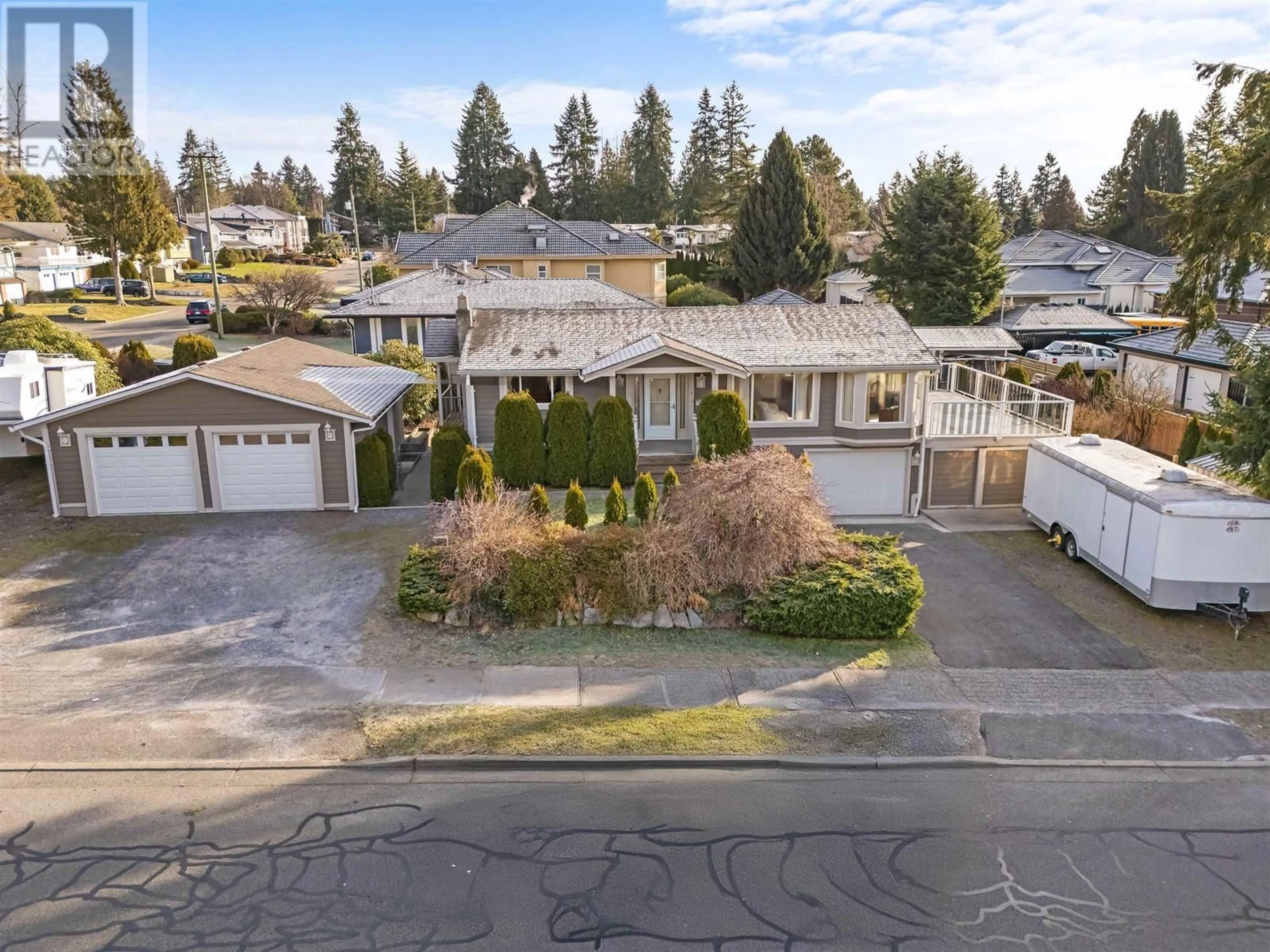 A pic from outside/outdoor area/front of a property/back of a property/a pic from drone, street for 551 POIRIER STREET, Coquitlam British Columbia V3J6A6