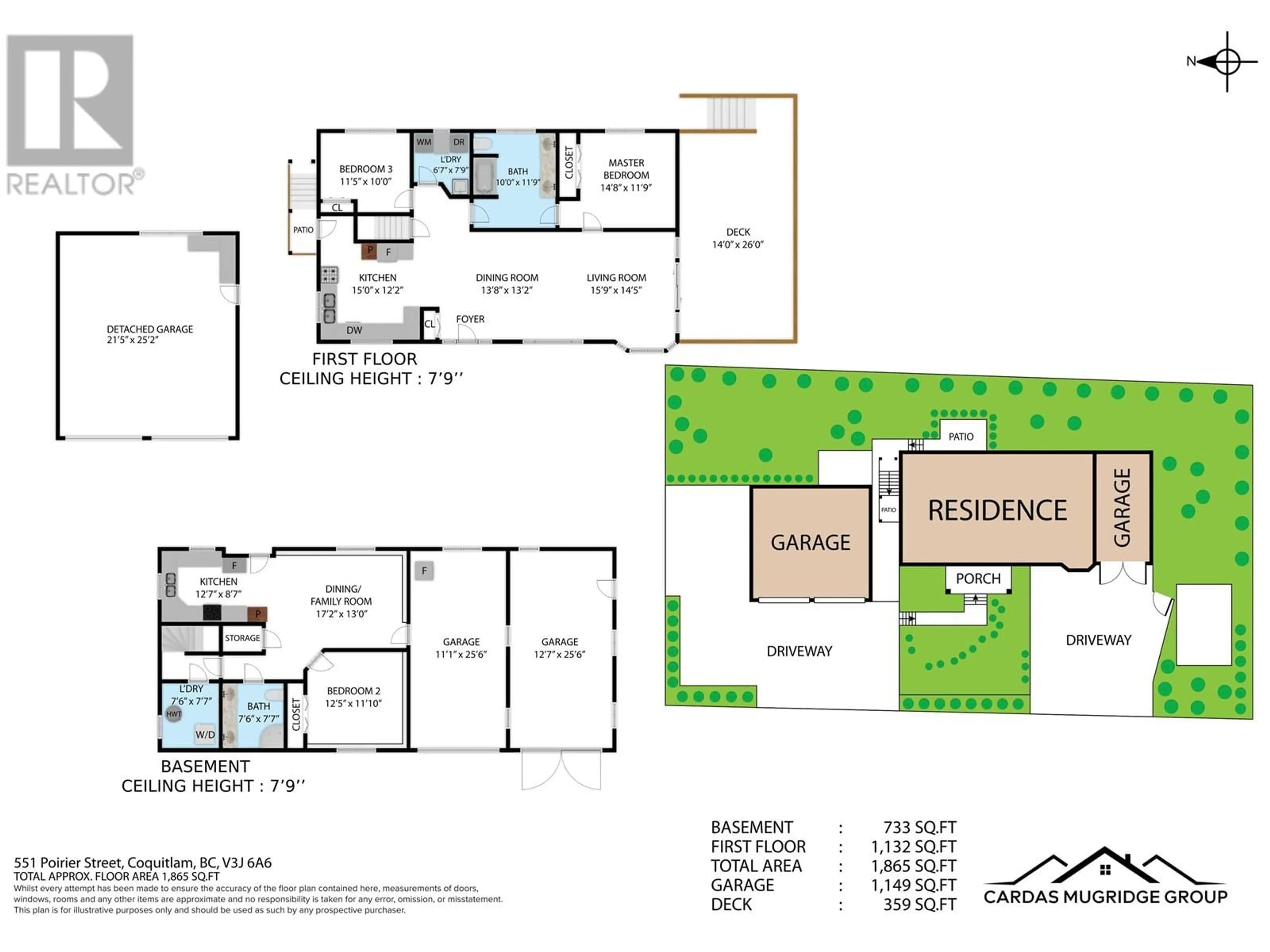 Floor plan for 551 POIRIER STREET, Coquitlam British Columbia V3J6A6