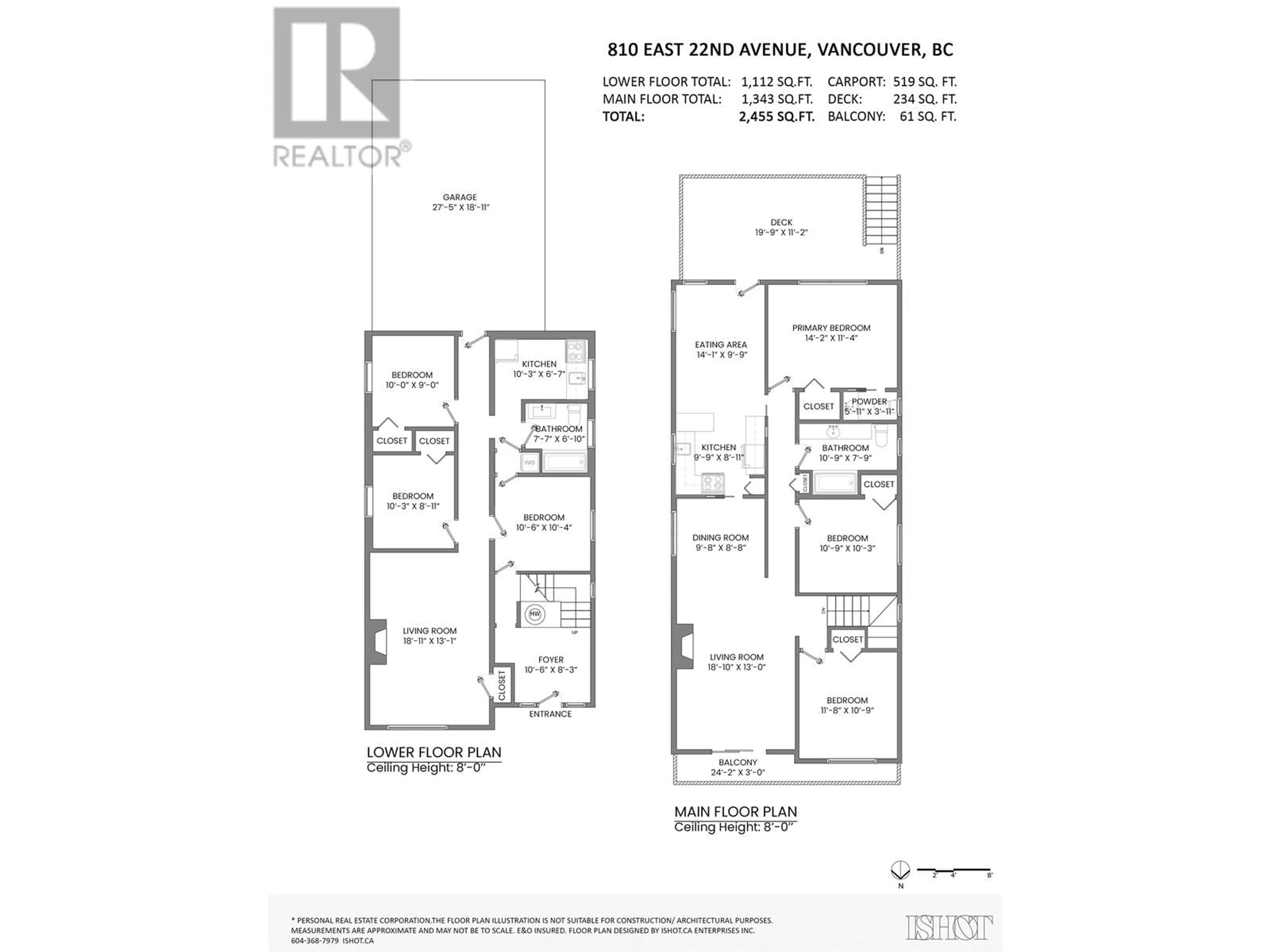 Floor plan for 810 E 22ND AVENUE, Vancouver British Columbia V5V1V7