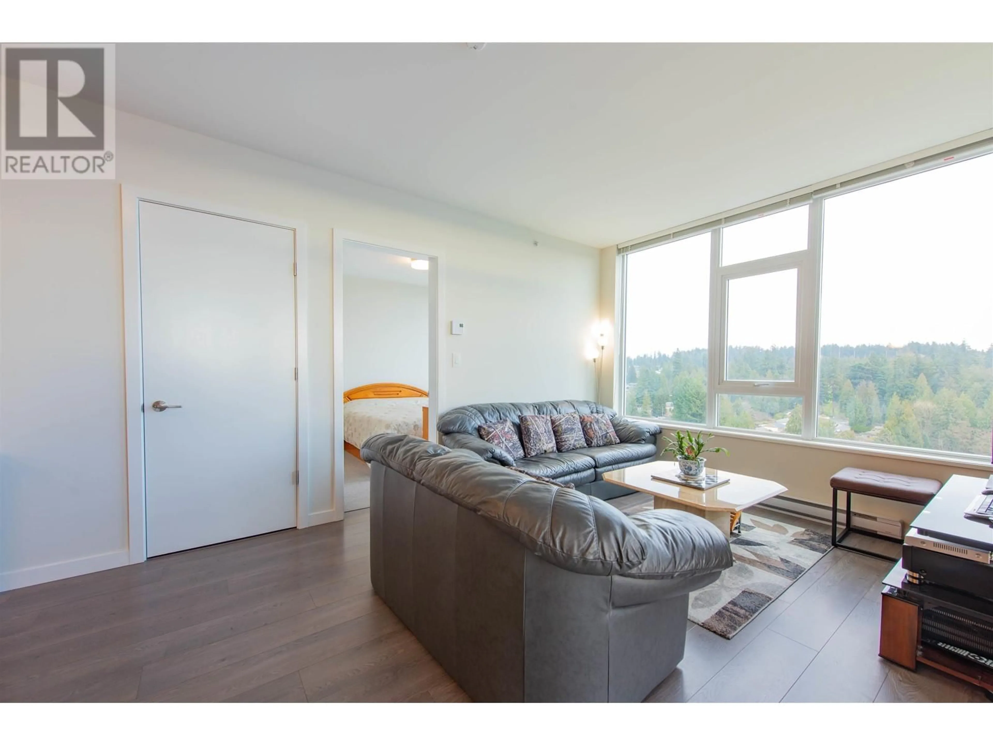 Living room with furniture, wood/laminate floor for 1806 530 WHITING WAY, Coquitlam British Columbia V3J0J4