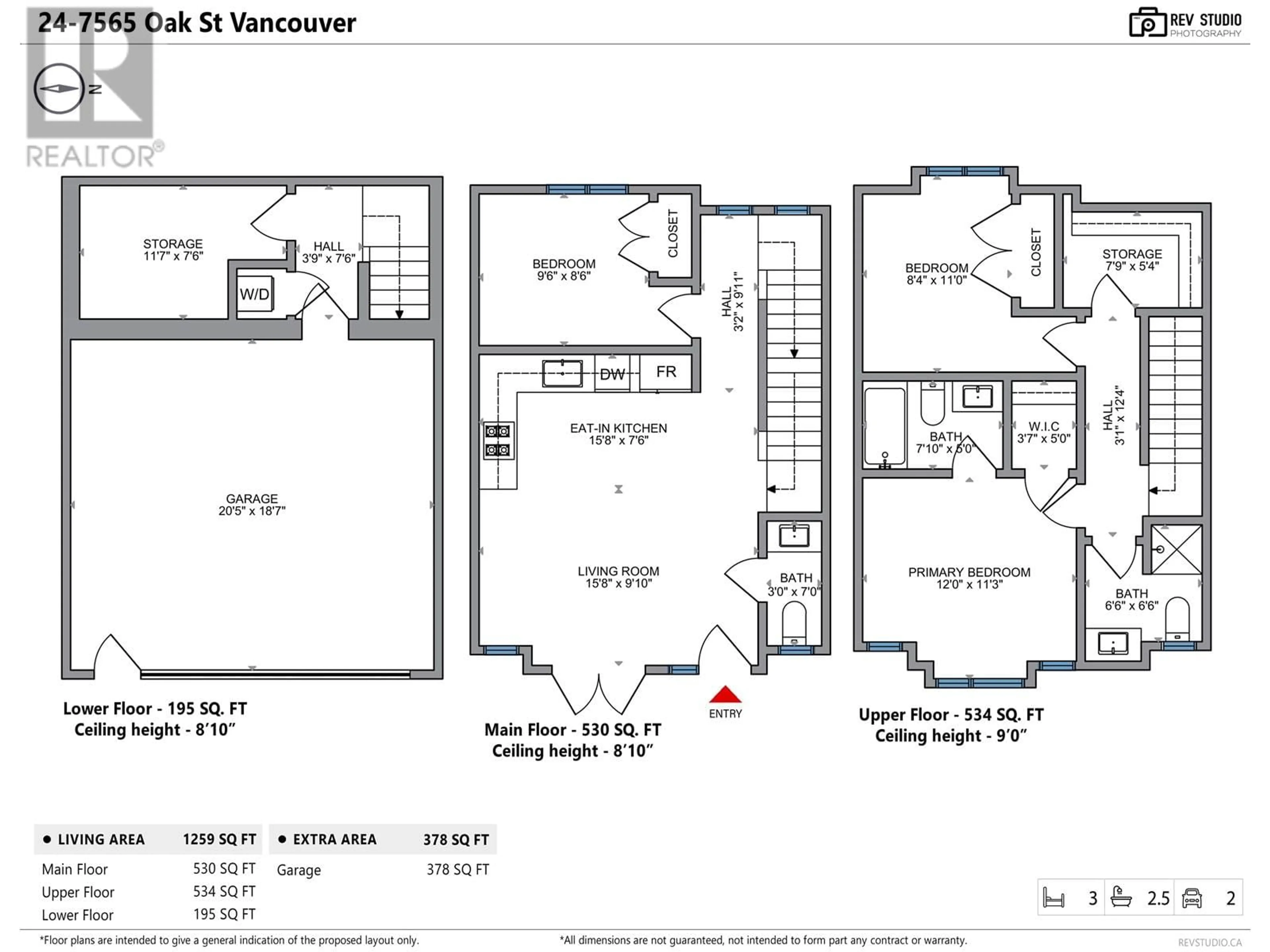 Floor plan for 24 7565 OAK STREET, Vancouver British Columbia V6P4A4