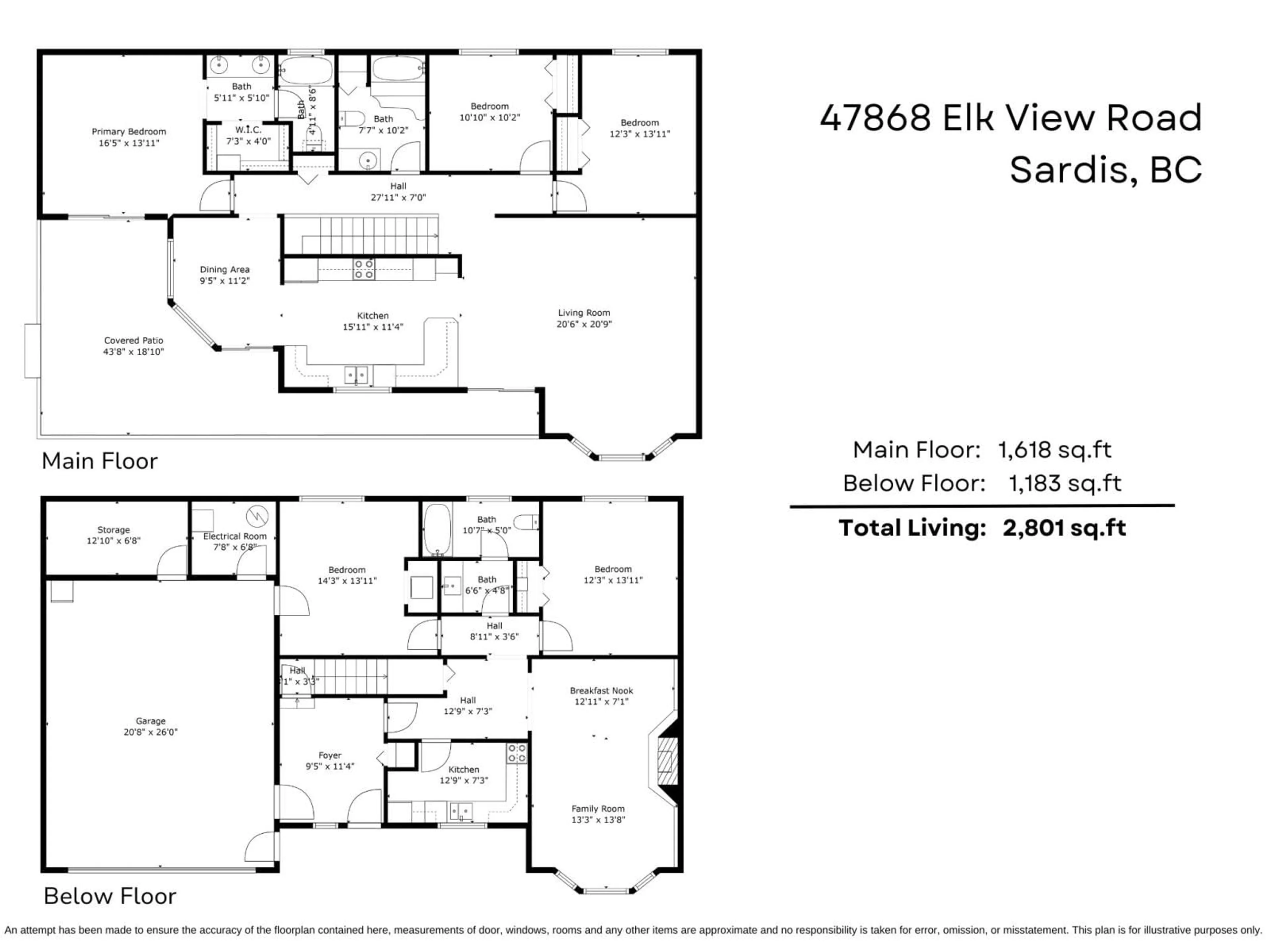 Floor plan for 47868 ELK VIEW ROAD|Ryder Lake, Chilliwack British Columbia V2R4S5