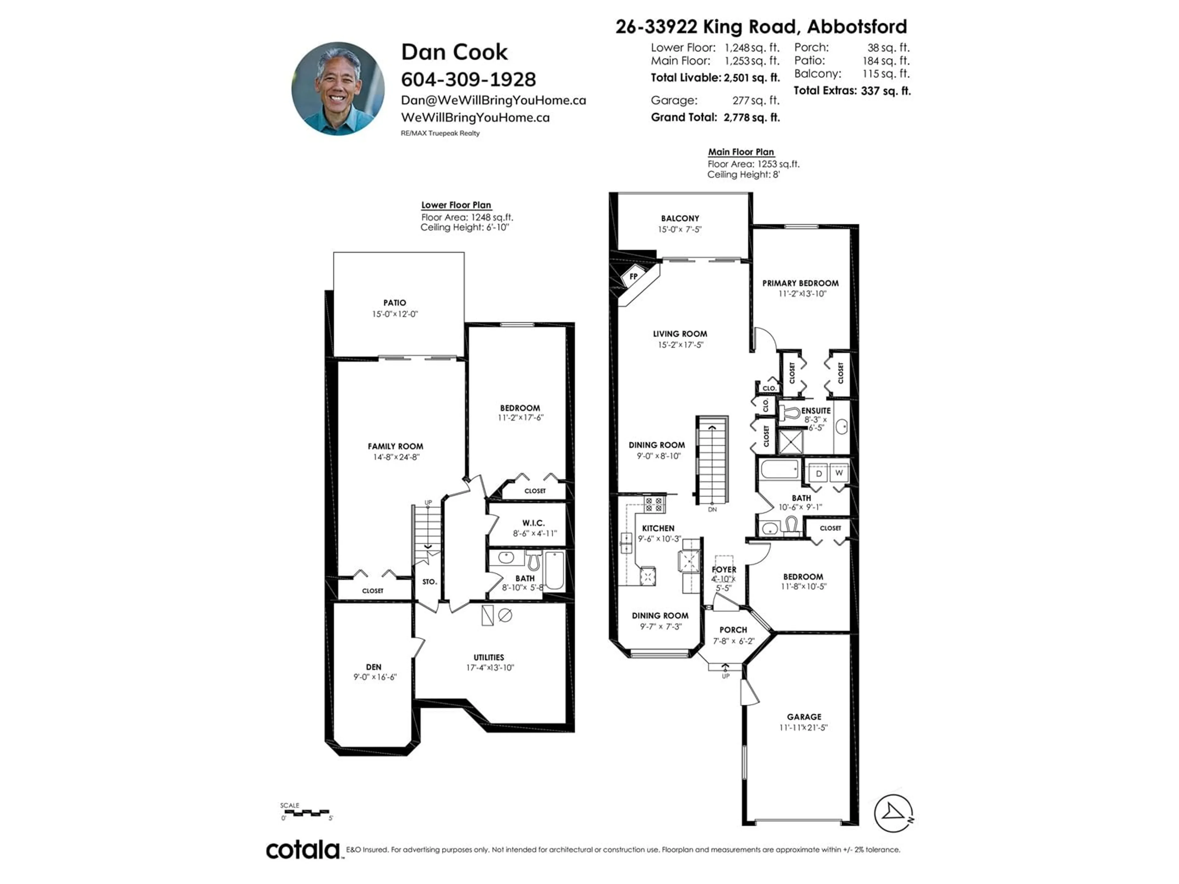 Floor plan for 26 33922 KING ROAD, Abbotsford British Columbia V2S7N1