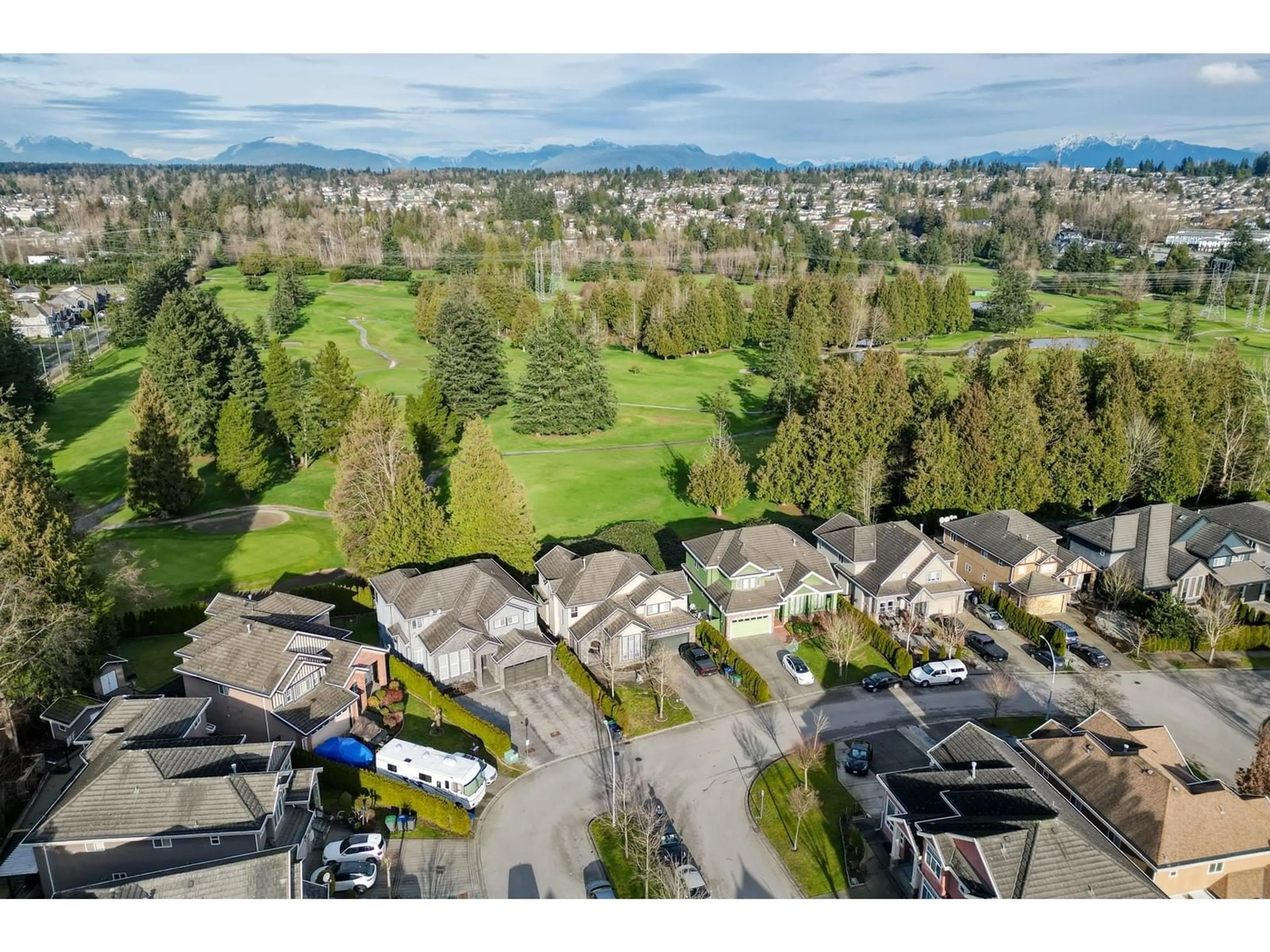 A pic from outside/outdoor area/front of a property/back of a property/a pic from drone, mountain view for 14867 76A AVENUE, Surrey British Columbia V3S1S3