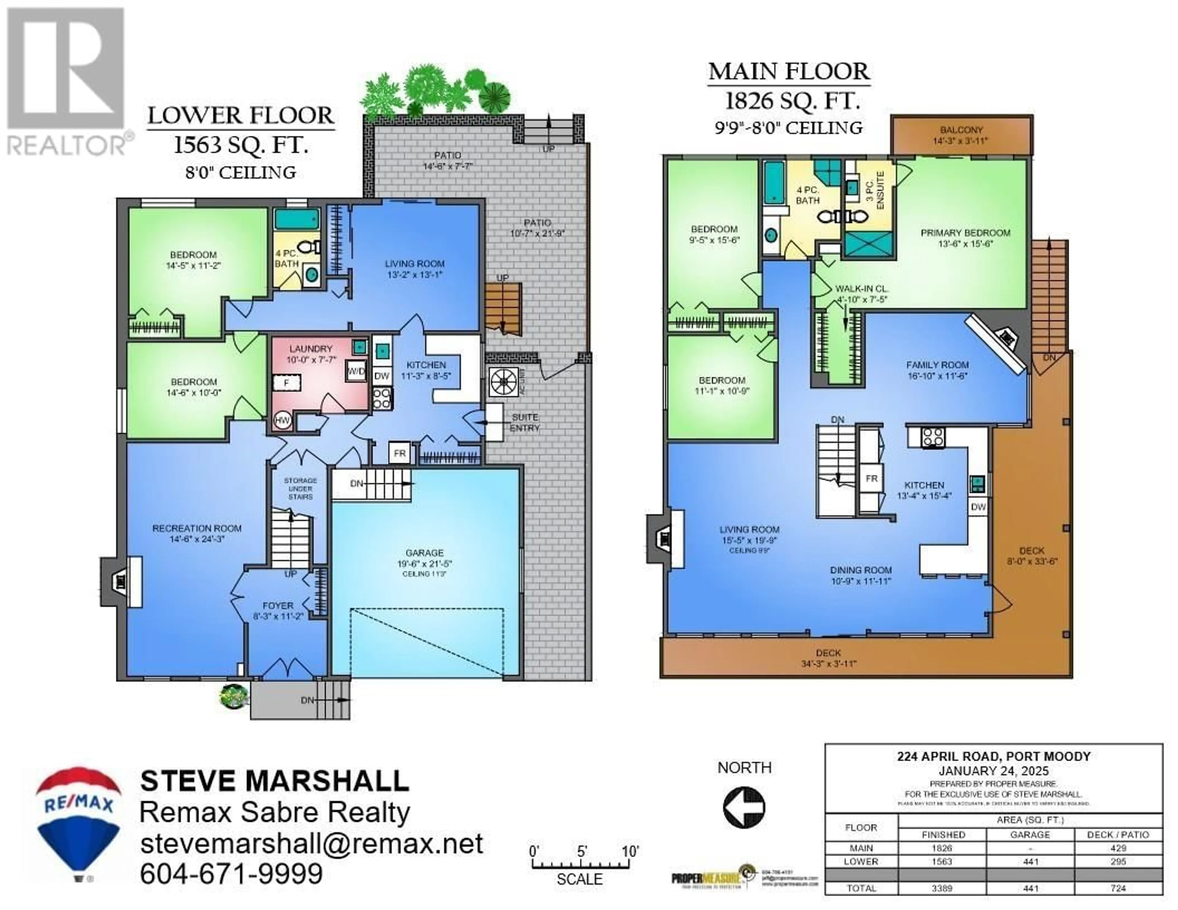 Floor plan for 224 APRIL ROAD, Port Moody British Columbia V3H3W1