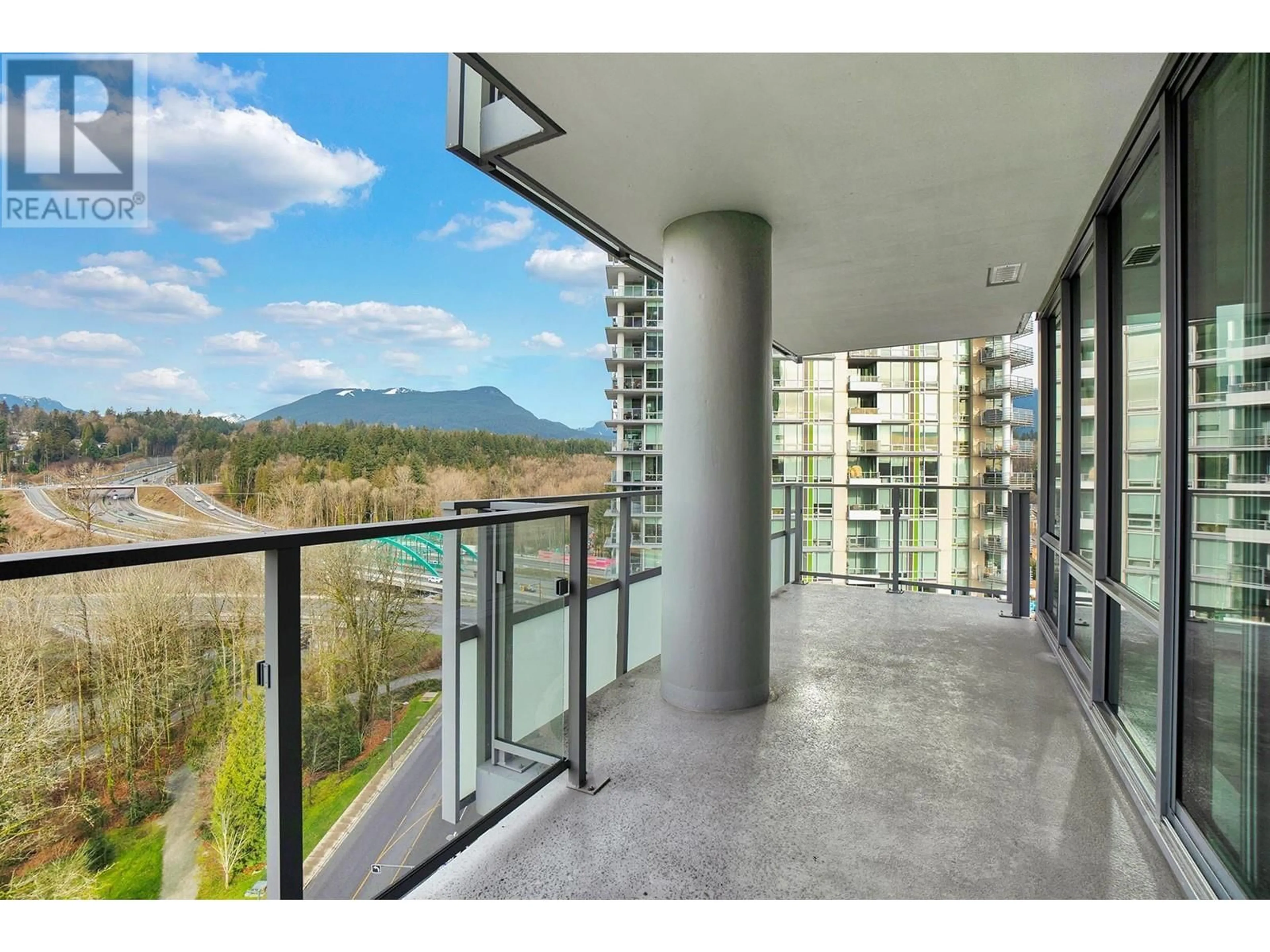 Balcony in the apartment, water/lake/river/ocean view for 1401 1500 FERN STREET, North Vancouver British Columbia V7J0E6