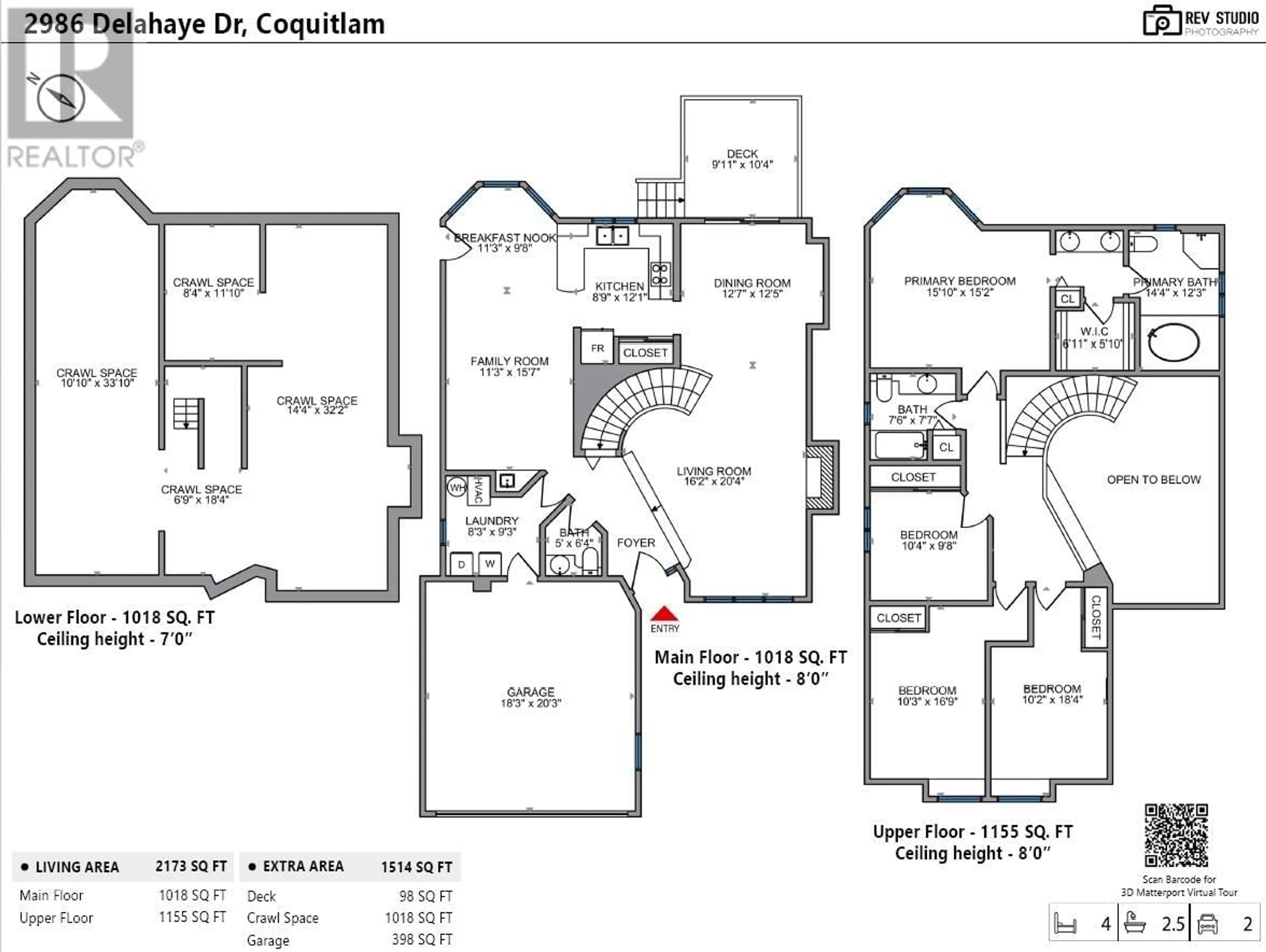 Floor plan for 2986 DELAHAYE DRIVE, Coquitlam British Columbia V3B6V8